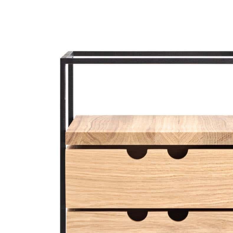 'Cache Desk Organiser' Wood and Steel by Paul McCobb for Karakter For Sale 1