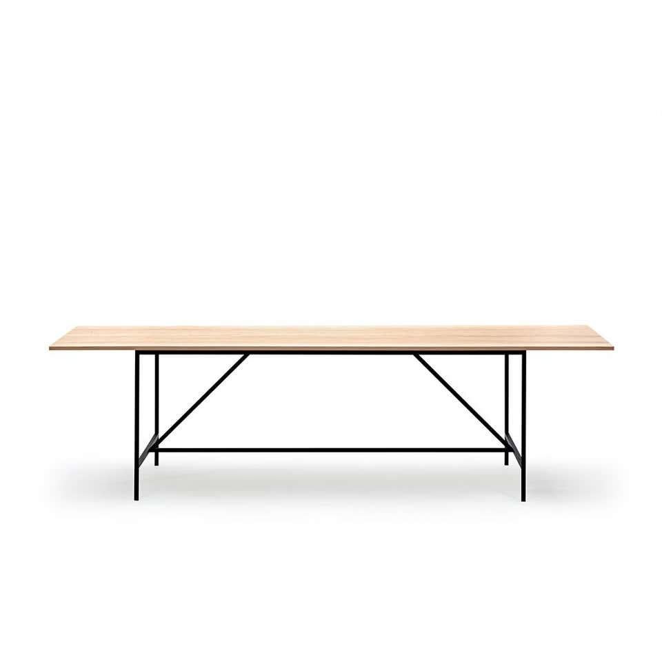 XXIe siècle et contemporain Table de salle à manger Cache de Paul McCobb, bois et acier par Karakter en vente