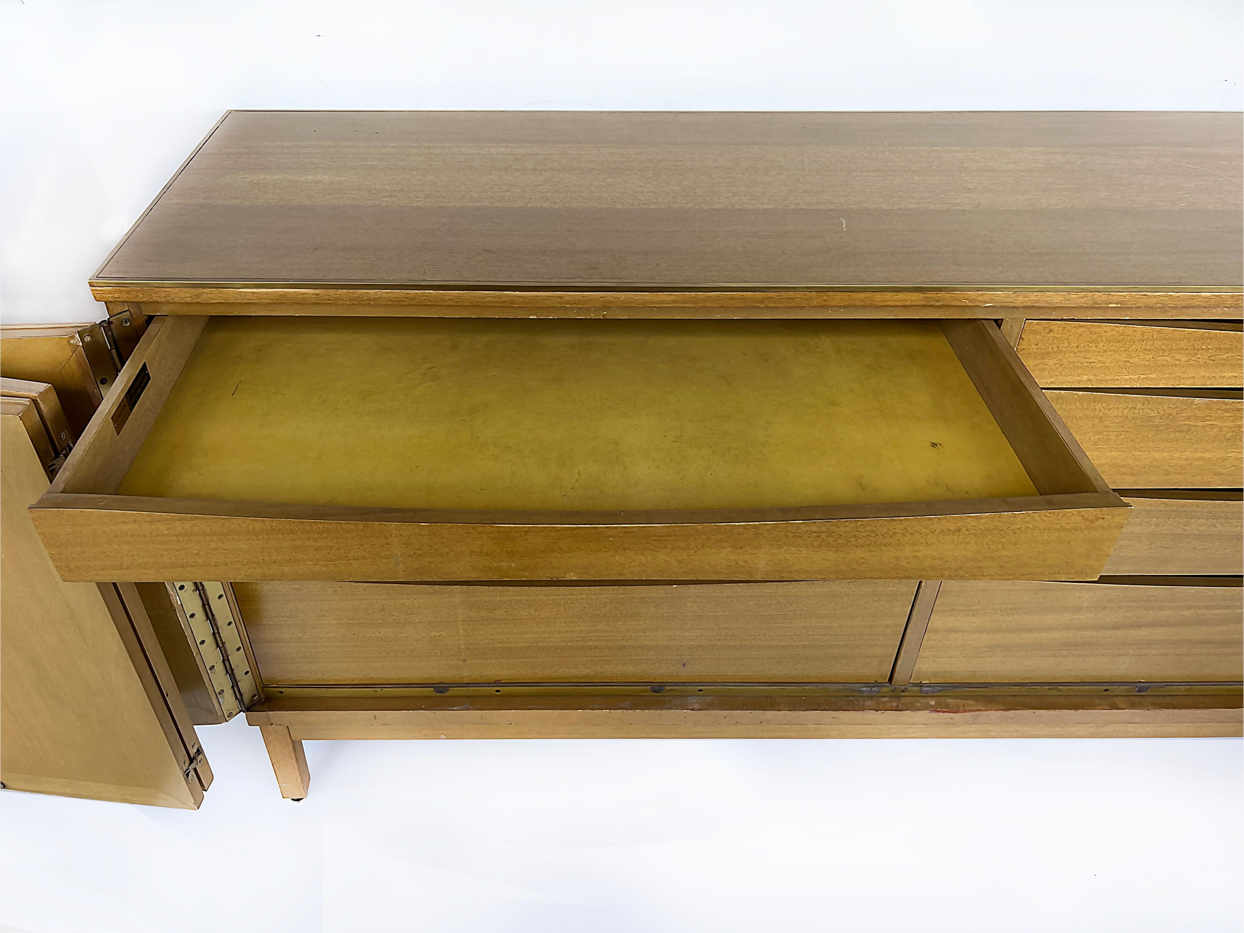 Mid-Century Modern Paul McCobb Calvin Furniture Bleached Mahogany Dresser, 1950s