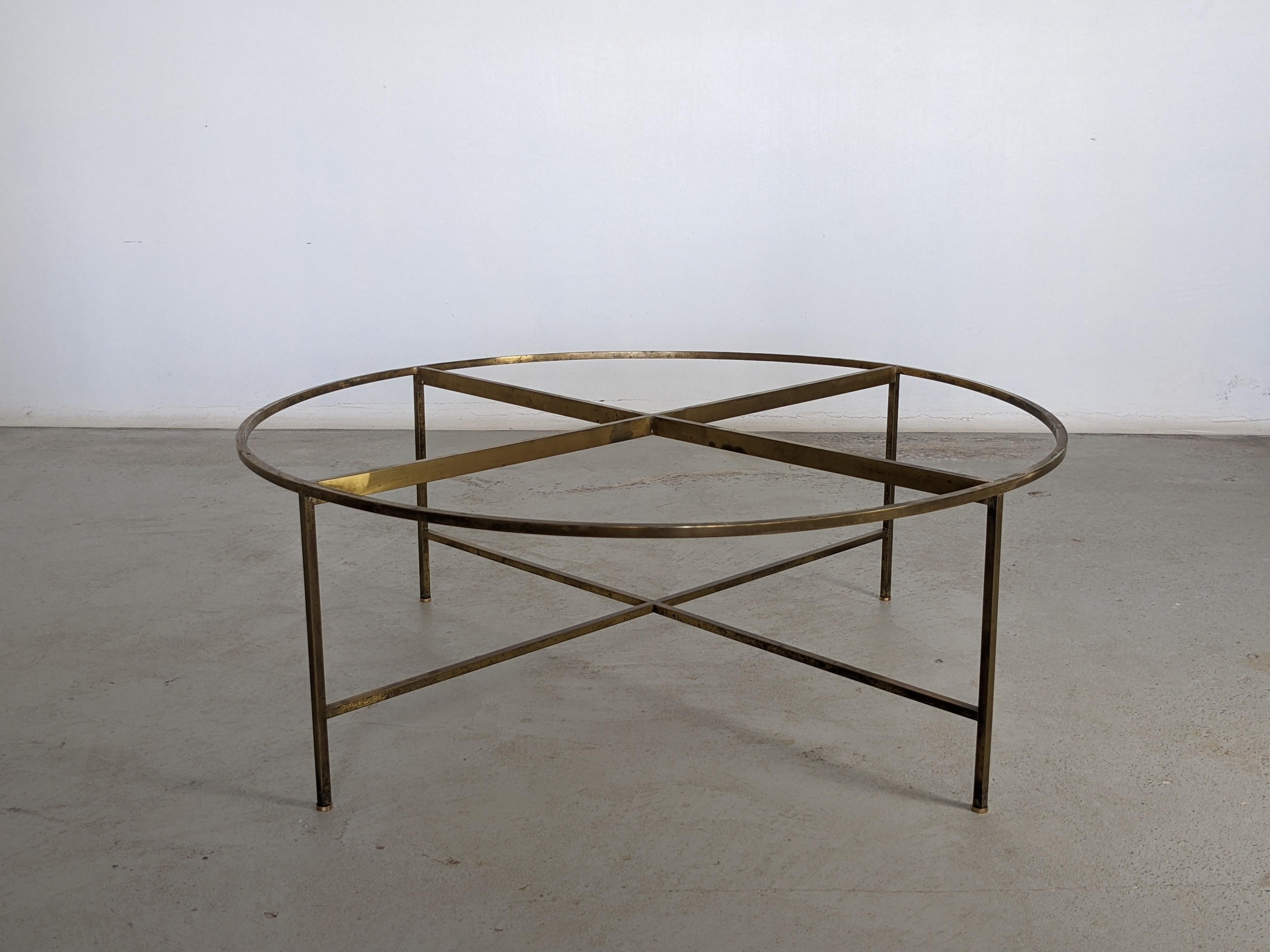 Paul McCobb & Calvin Furniture Round Coffee Table in Marble & Brass, 1950s 2