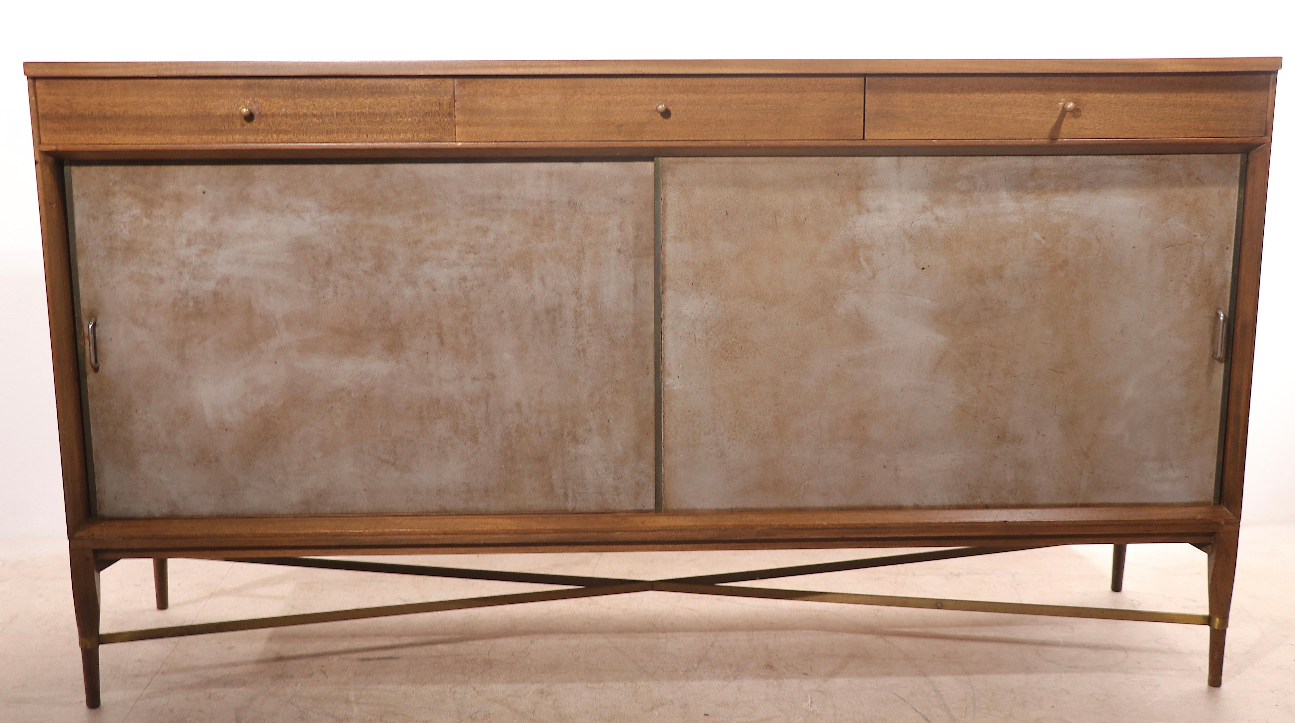 Metal Paul McCobb Calvin Group Credenza For Sale