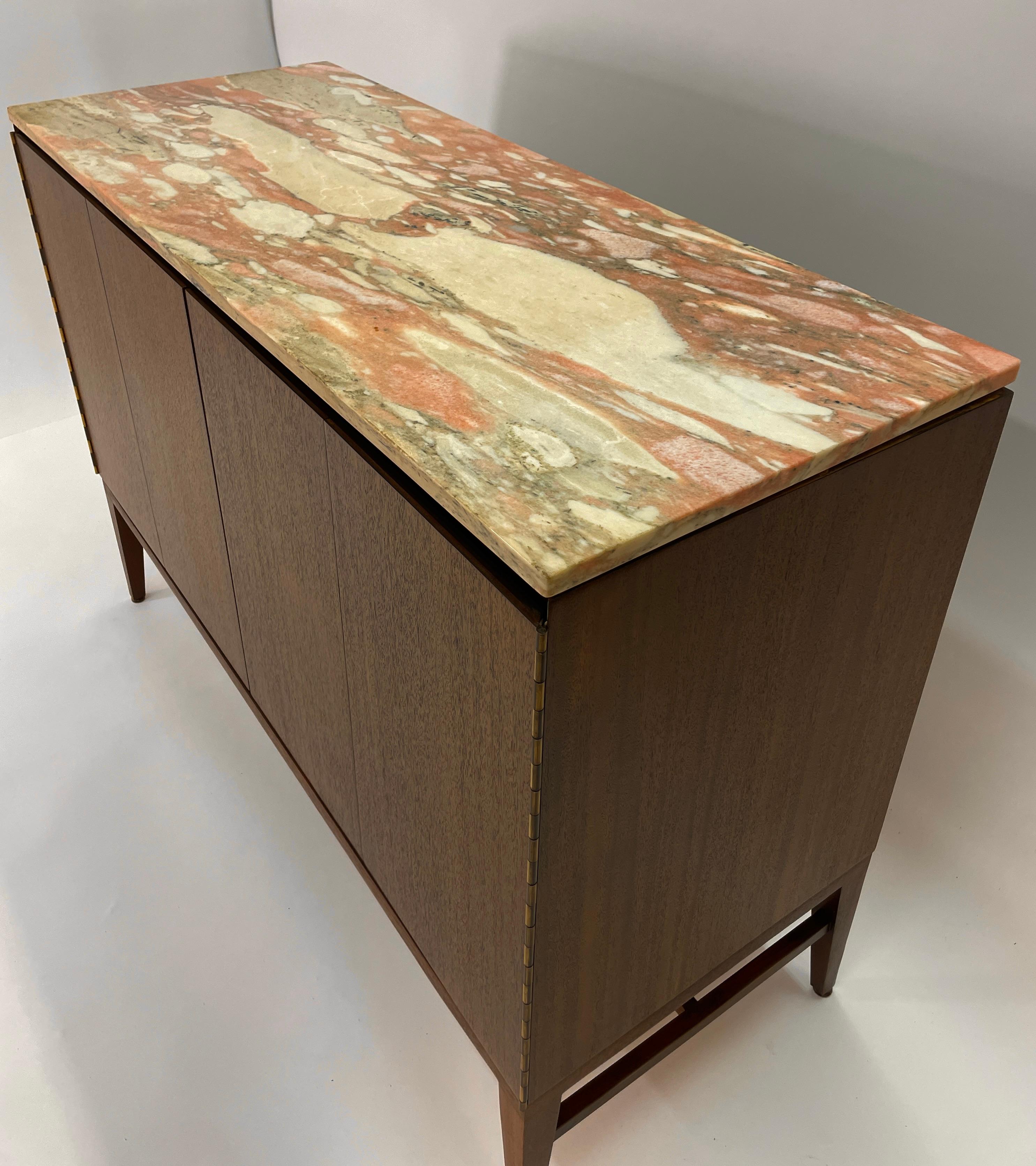 Paul McCobb Calvin Group Irwin Collection Dresser with Pink Marble Top 5