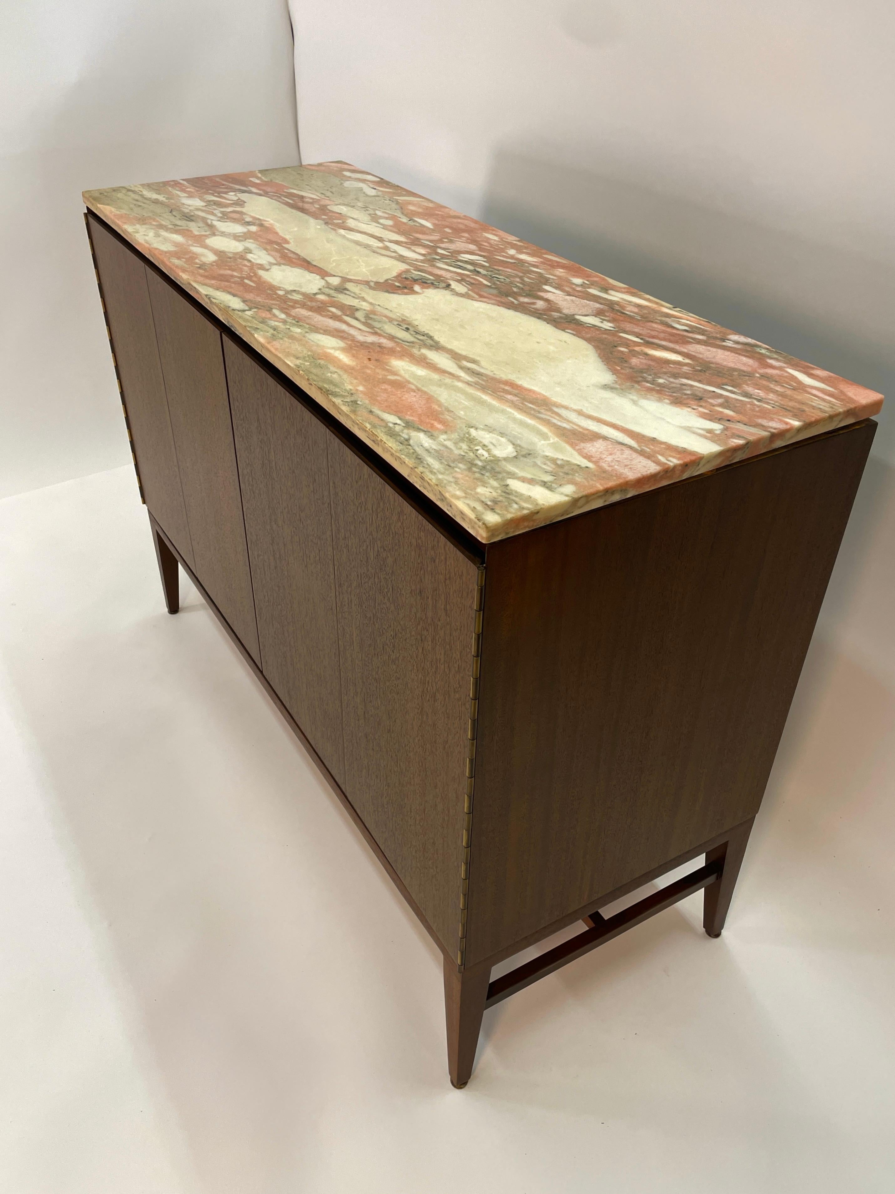 Paul McCobb Calvin Group Irwin Collection Dresser with Pink Marble Top 7