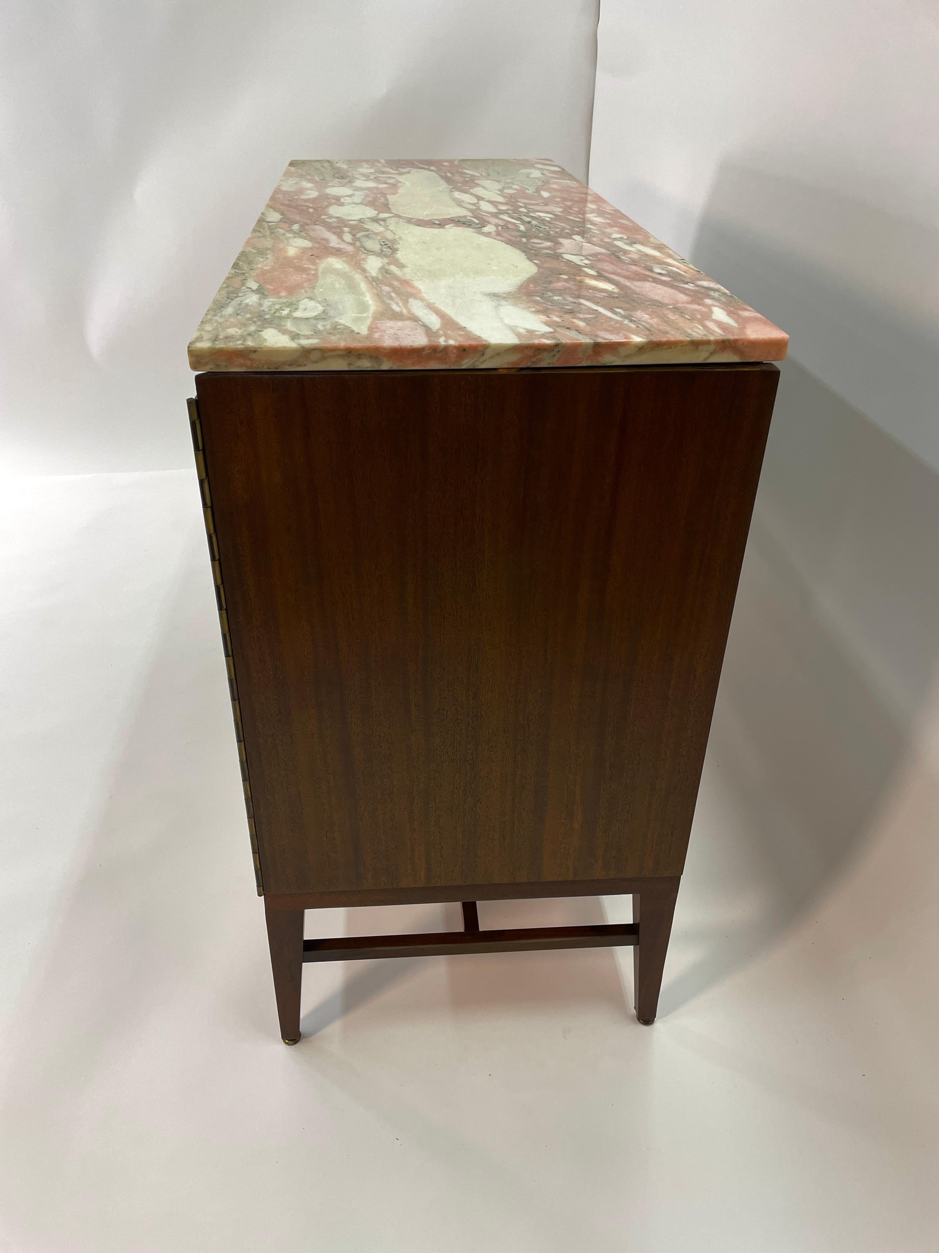 Paul McCobb Calvin Group Irwin Collection Dresser with Pink Marble Top 8