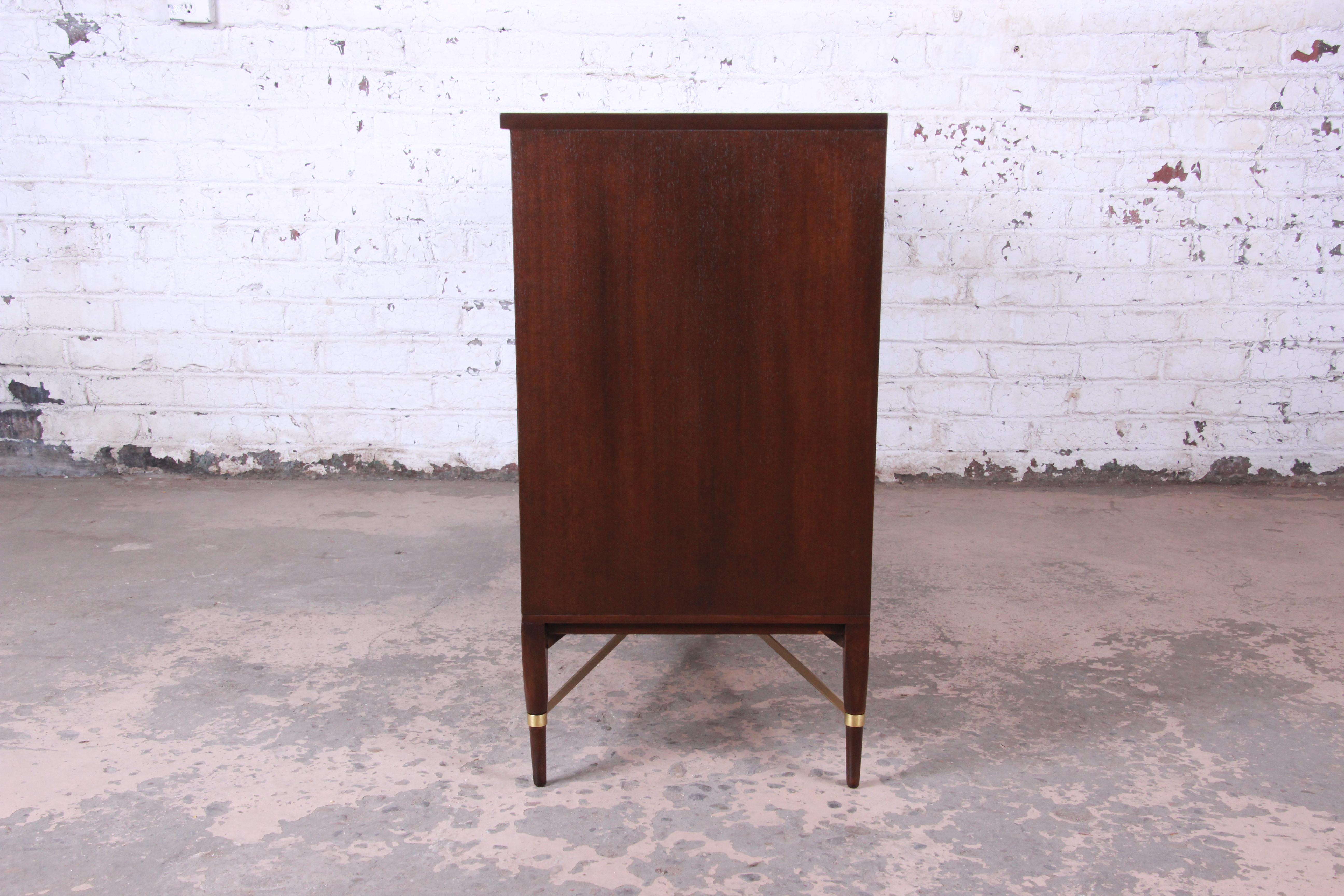 Paul McCobb Calvin Group Mahogany and Brass Credenza 8