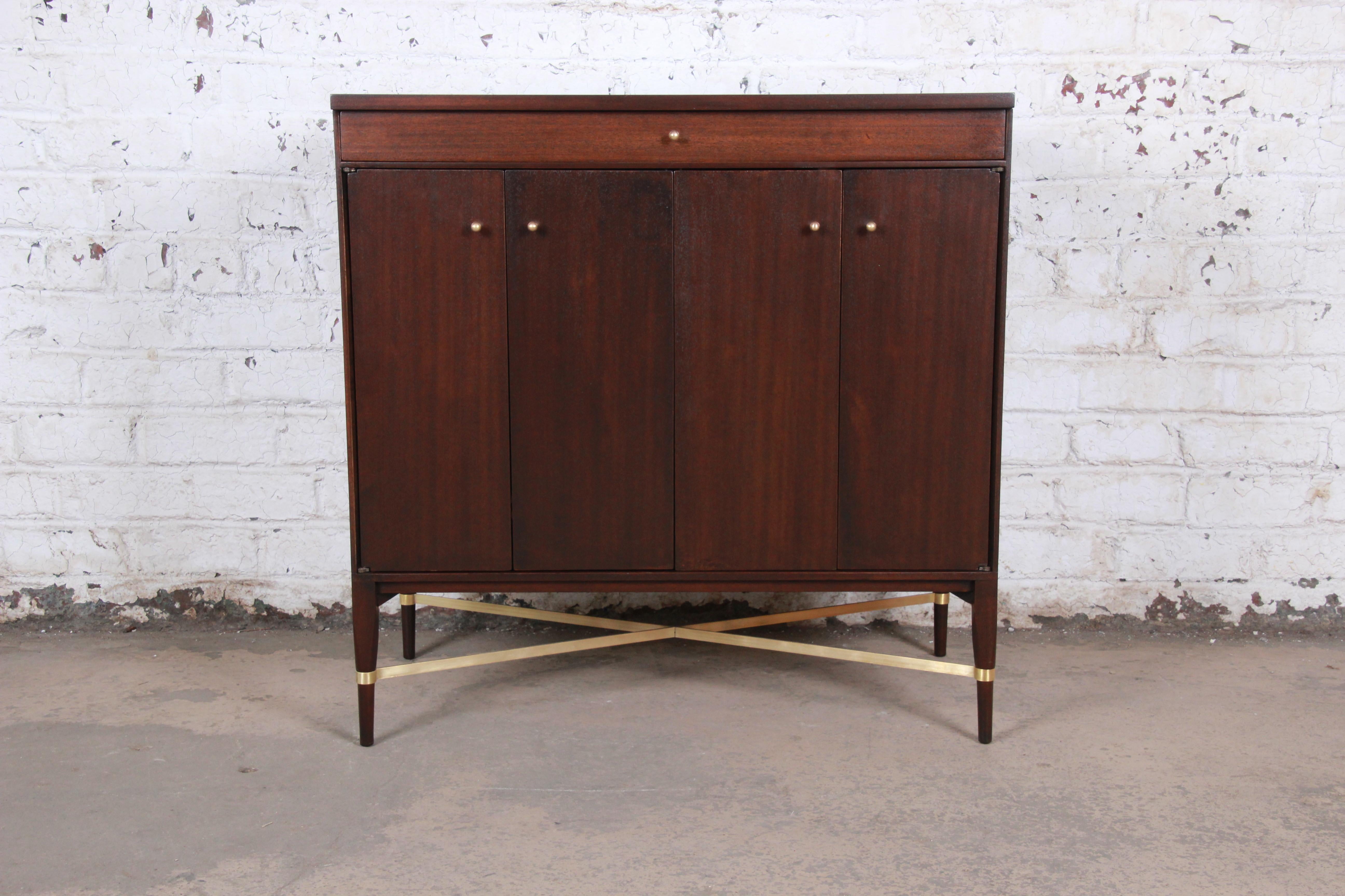 A rare and exceptional Mid-Century Modern sideboard server or bar cabinet

By Paul McCobb for Calvin Furniture 