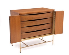 Paul McCobb Calvin Irwin Collection 4 Drawer Chest Dresser Credenza Bi-Fold Door