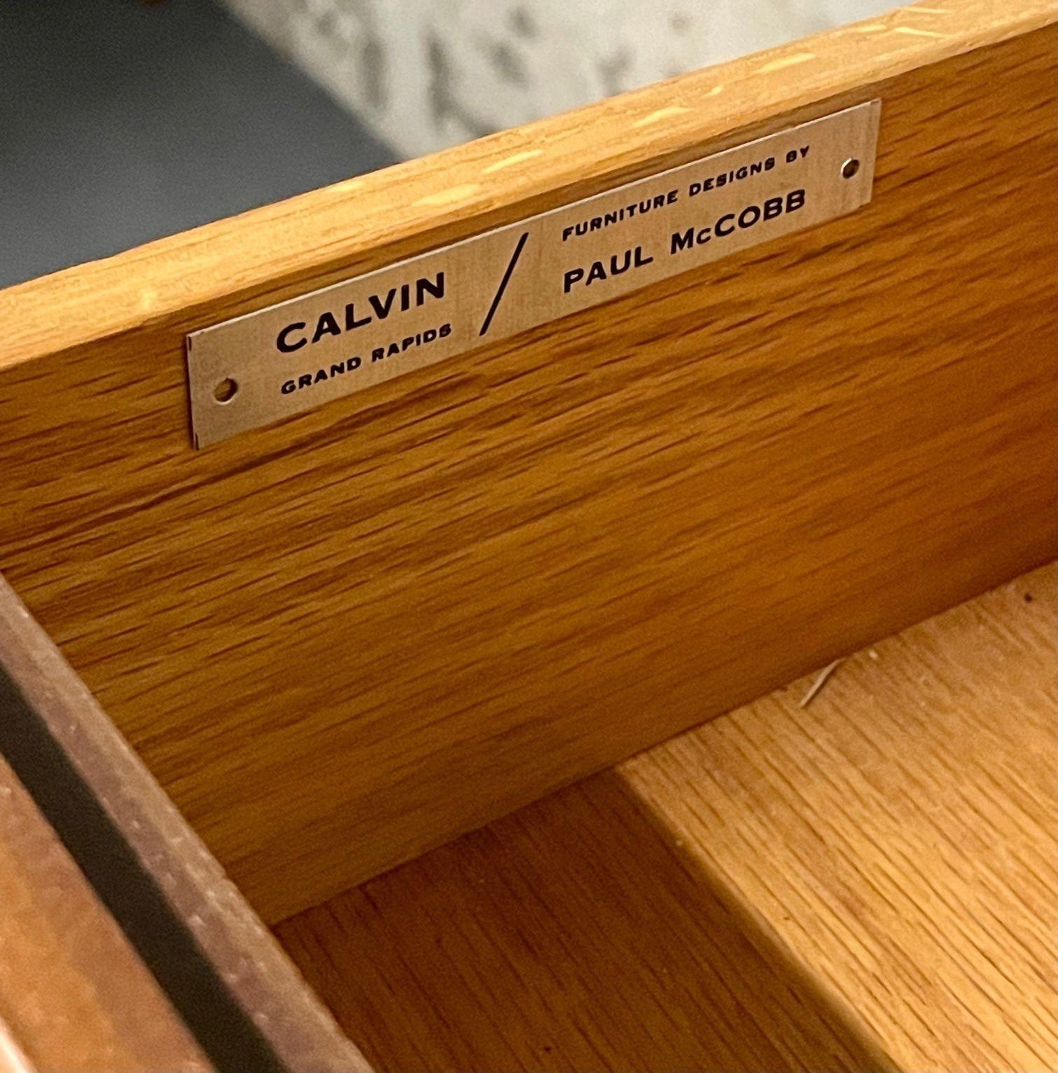 Gruppo Calvin Linear di Paul McCobb Comò, cassapanca, commode, metà del secolo scorso in vendita 11