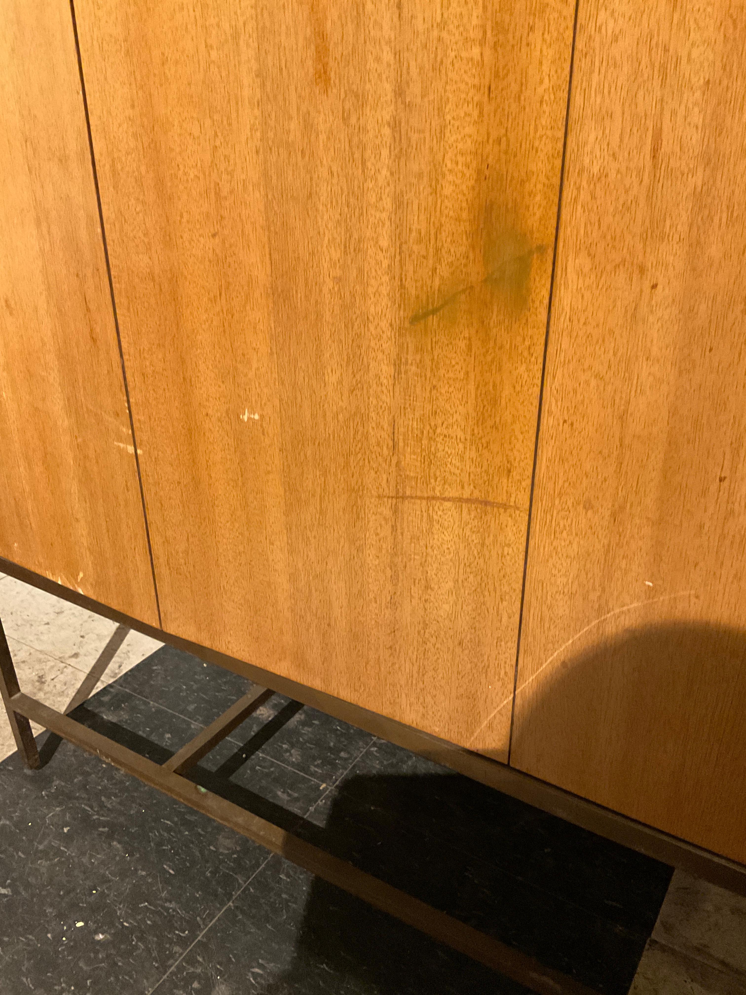 Paul McCobb Calvin Wall Unit Walnut Brass Base For Sale 9