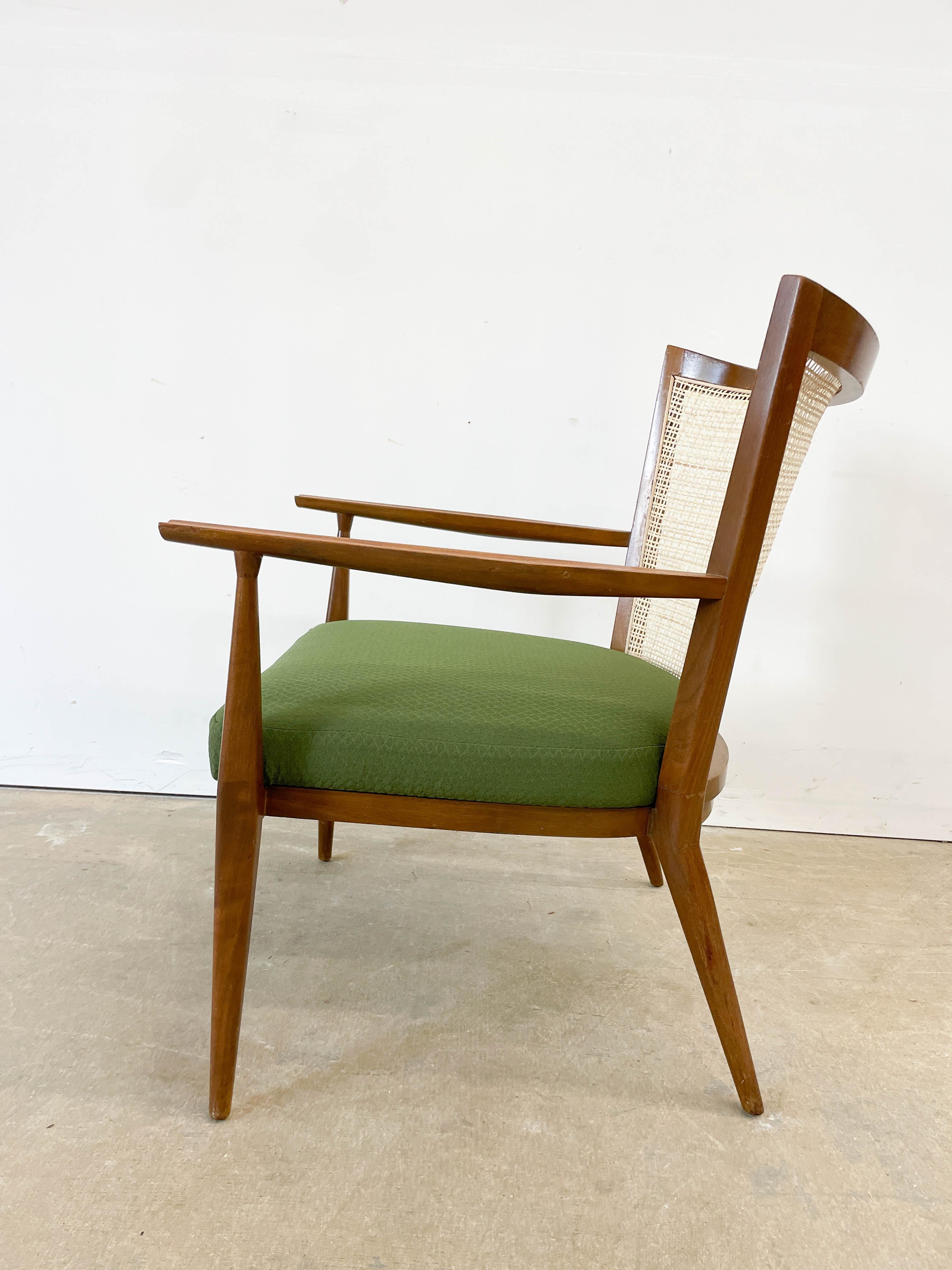 Paul McCobb Cane back armchair In Good Condition In Kalamazoo, MI