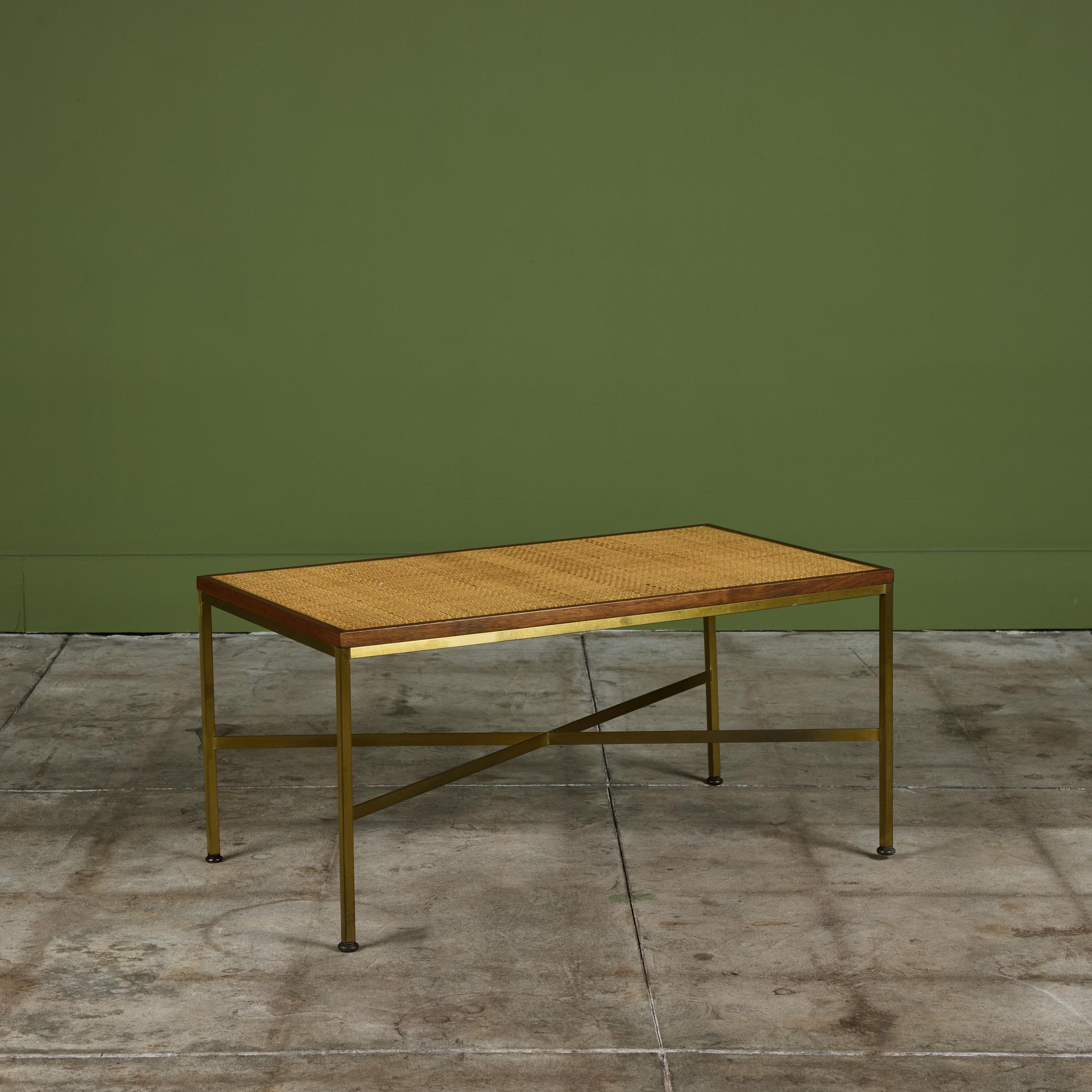 American Paul McCobb Cane Bench for Calvin Furniture