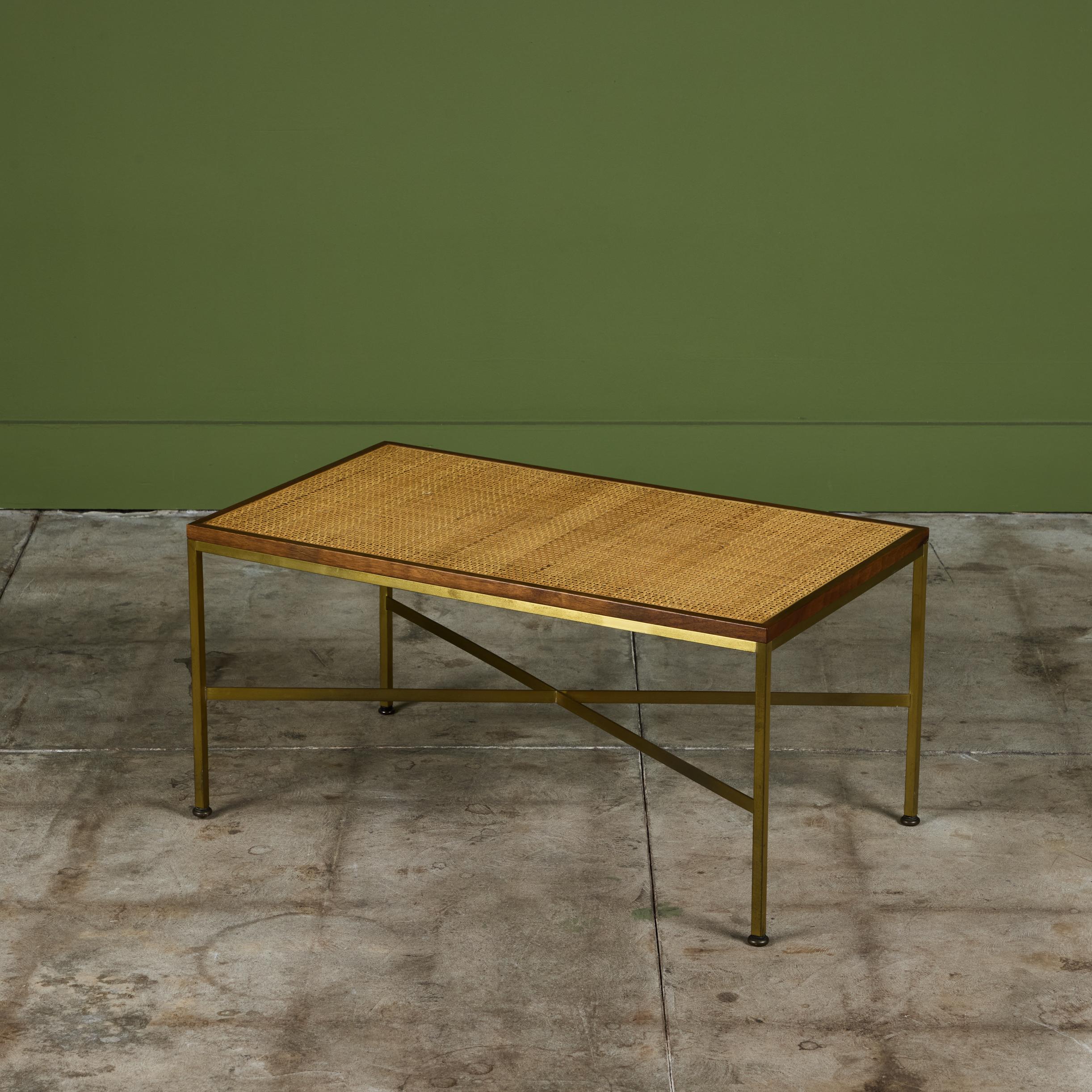 Paul McCobb Cane Bench for Calvin Furniture 1