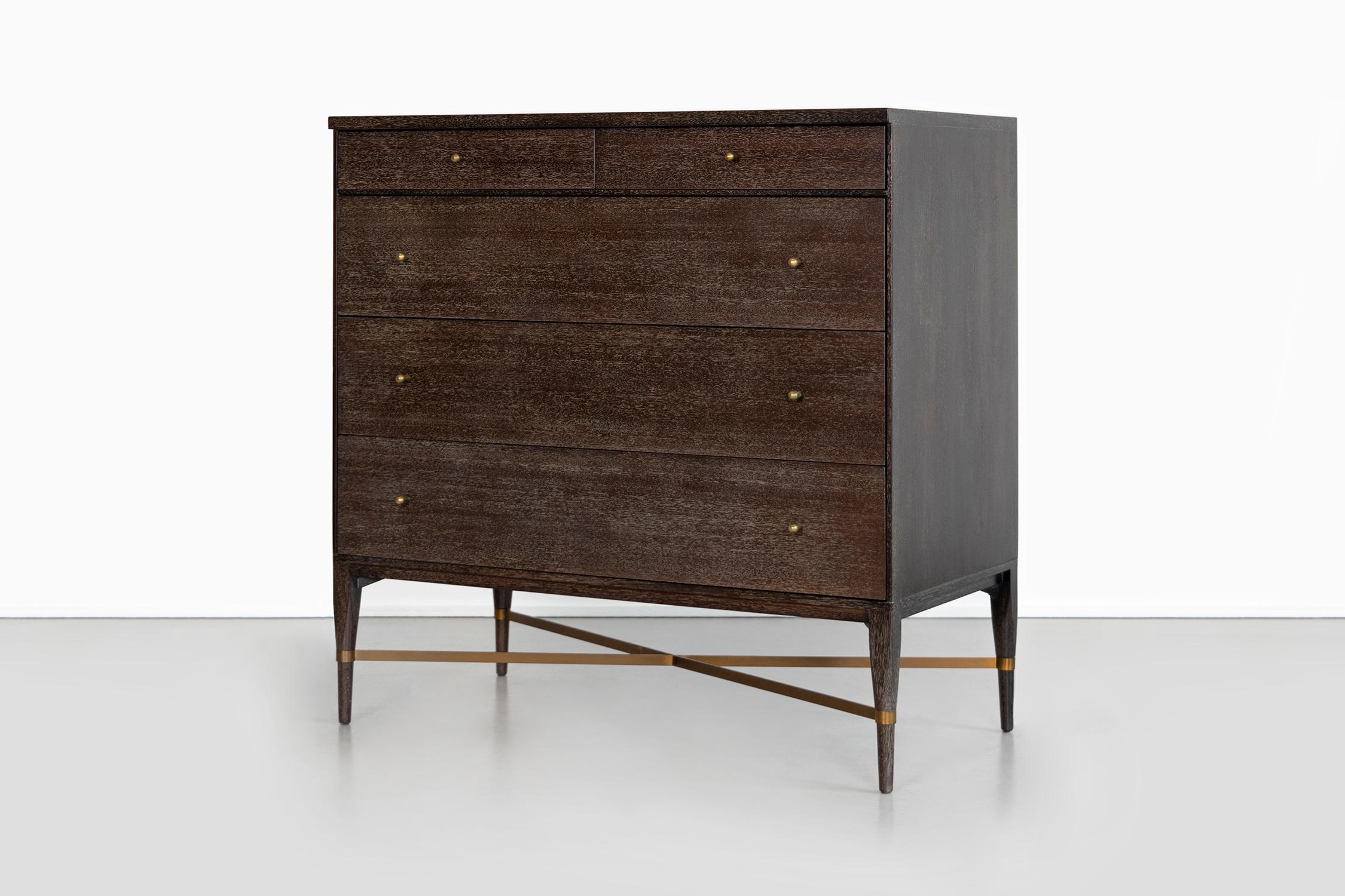 Paul McCobb Cerused Mahogany Mid-Century Modern for Calvin Dresser In Excellent Condition For Sale In Chicago, IL
