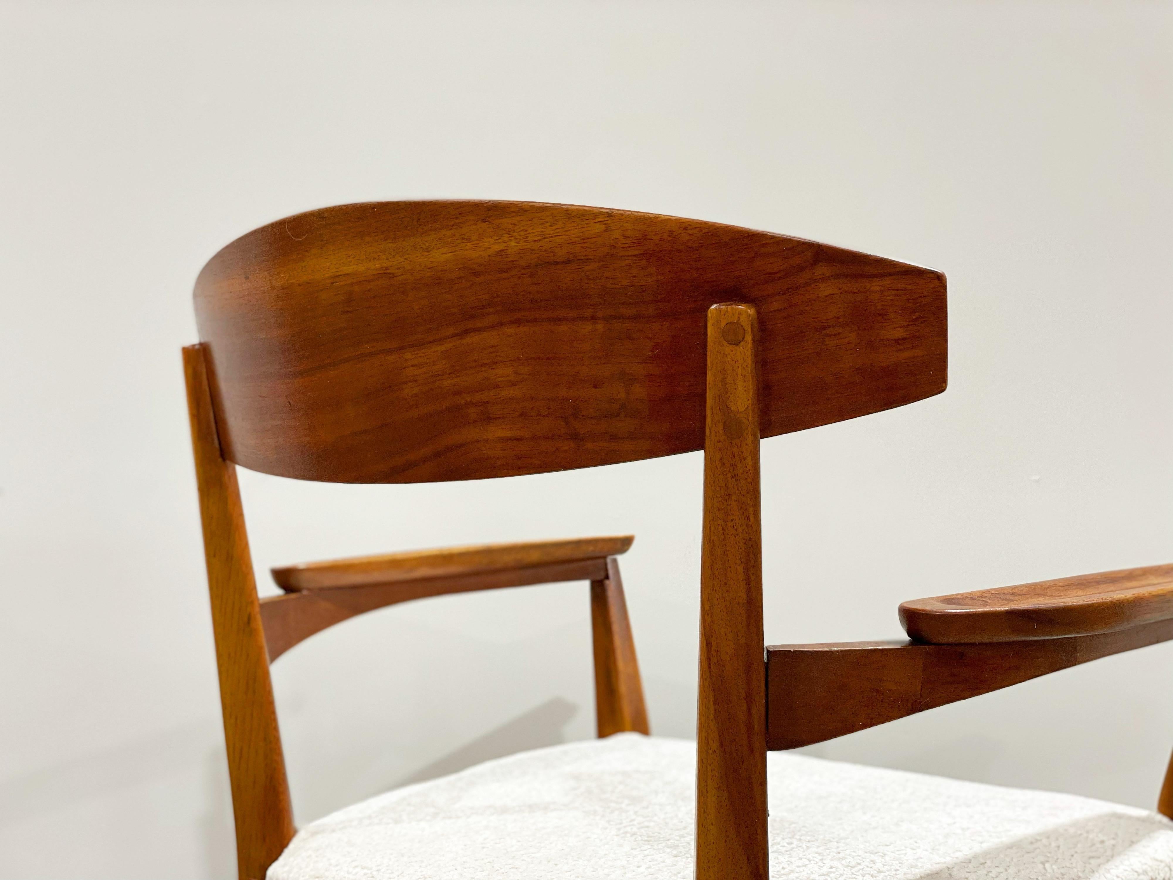 North American Paul McCobb Components, Set of 8 Mid-Century Dining Chairs, Walnut + Rosewood
