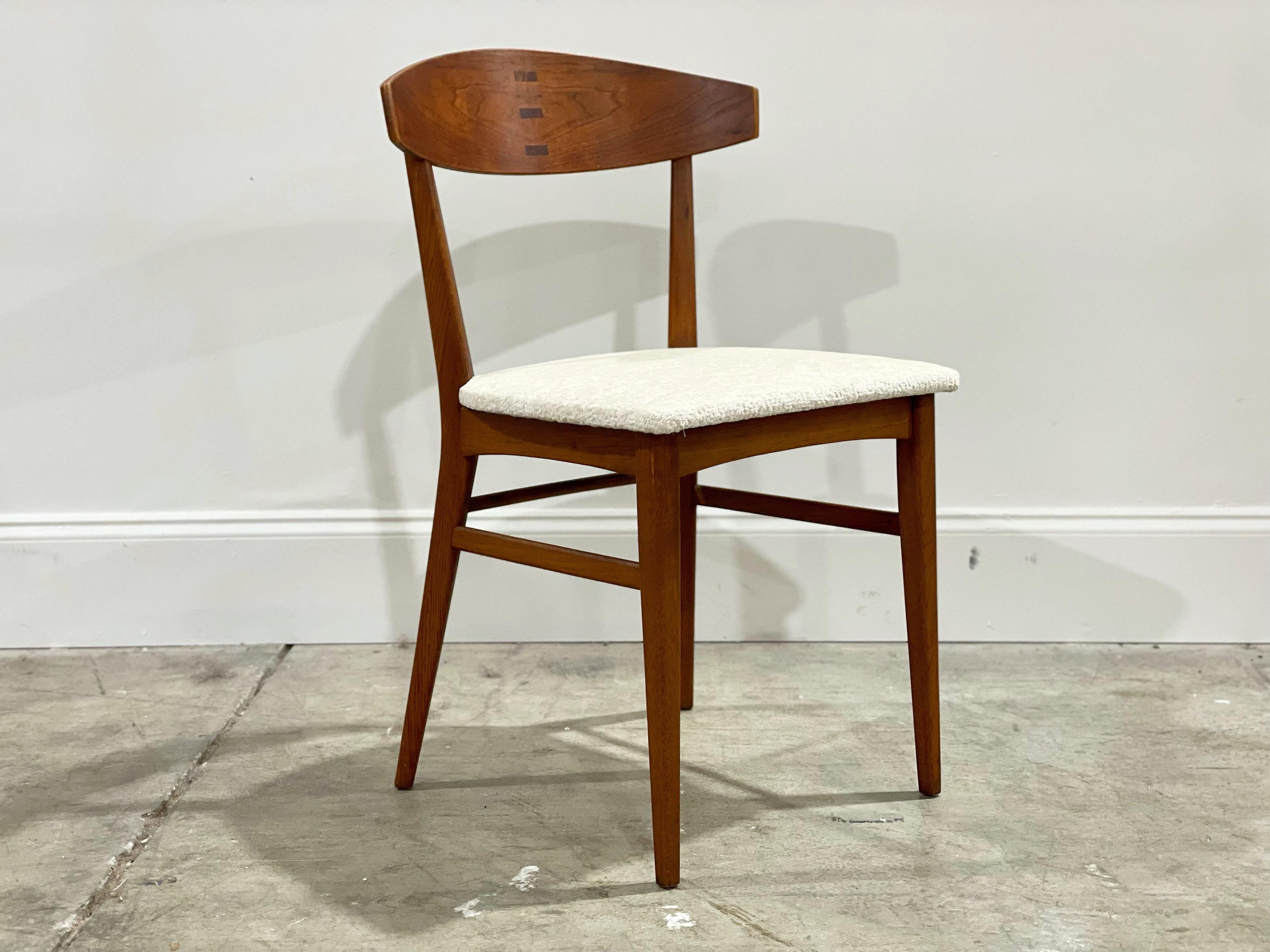 Mid-20th Century Paul McCobb Components, Set of 8 Mid-Century Dining Chairs, Walnut + Rosewood