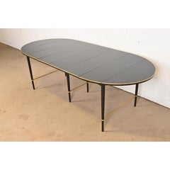 Mesa de Comedor Paul McCobb Colección Connoisseur Lacada en Negro, Acabado