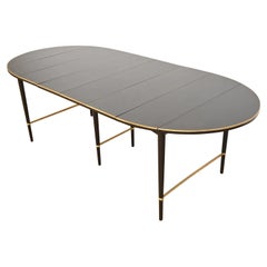 Paul McCobb Connoisseur Collection Black Lacquered Dining Table, Refinished