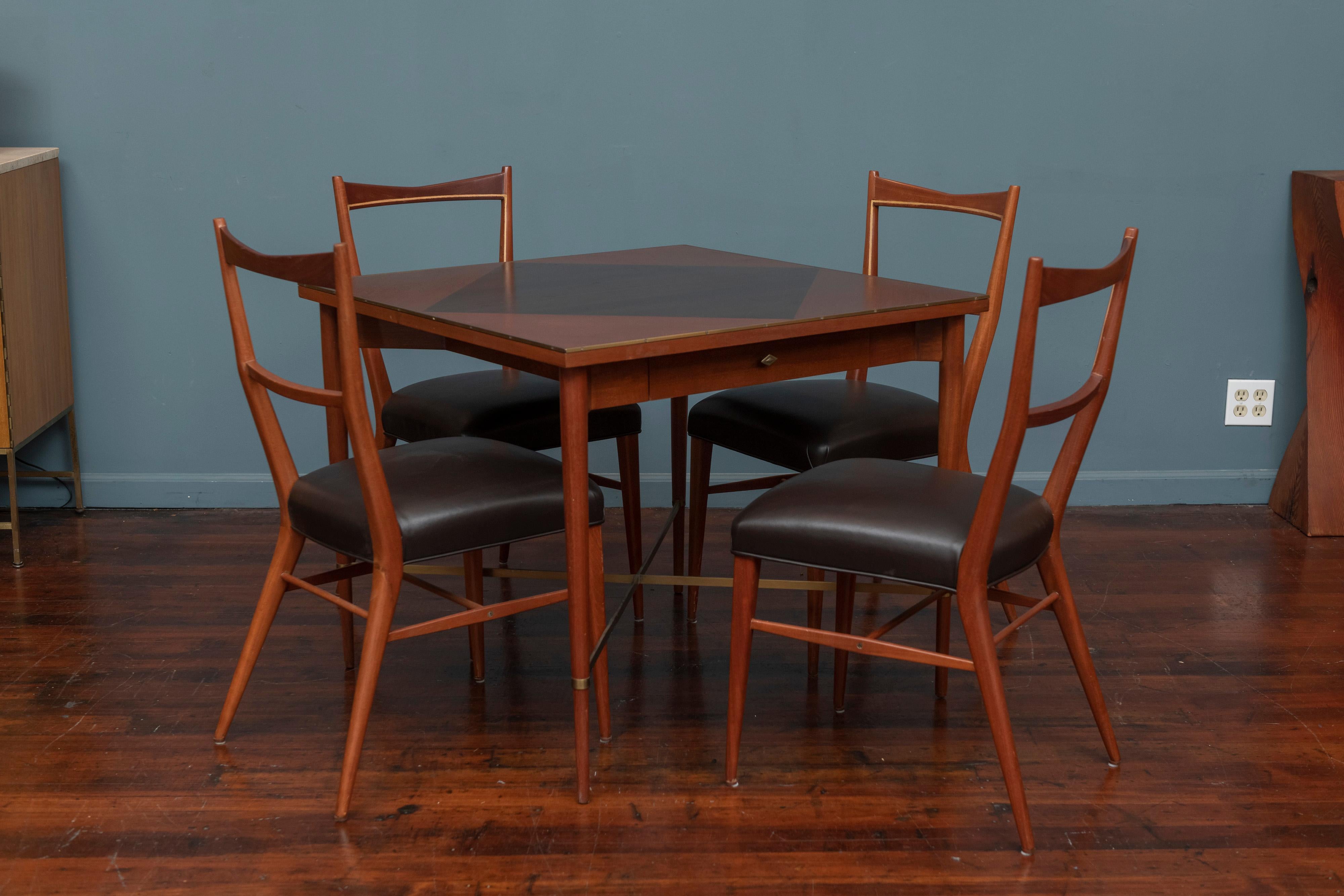 Américain Table et chaises de jeu de la collection Paul McCobb Connoisseur en vente