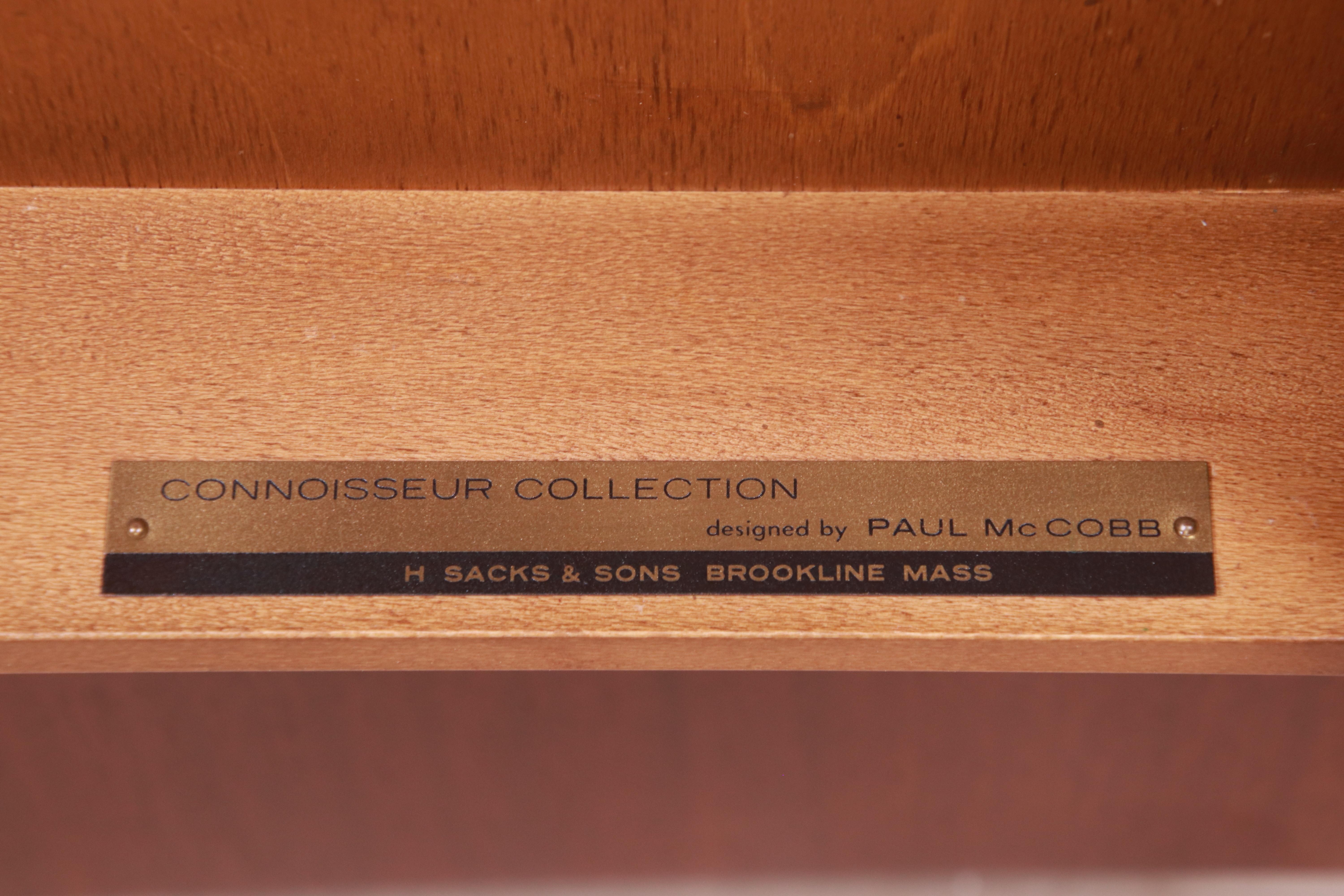 Paul McCobb Connoisseur Collection Mahogany and Brass Dresser Chest, Refinished 9