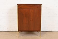 Paul McCobb Connoisseur Collection Mahogany and Brass Server or Bar Cabinet