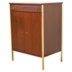 Paul McCobb Connoisseur Collection Mahogany and Brass Server or Bar Cabinet