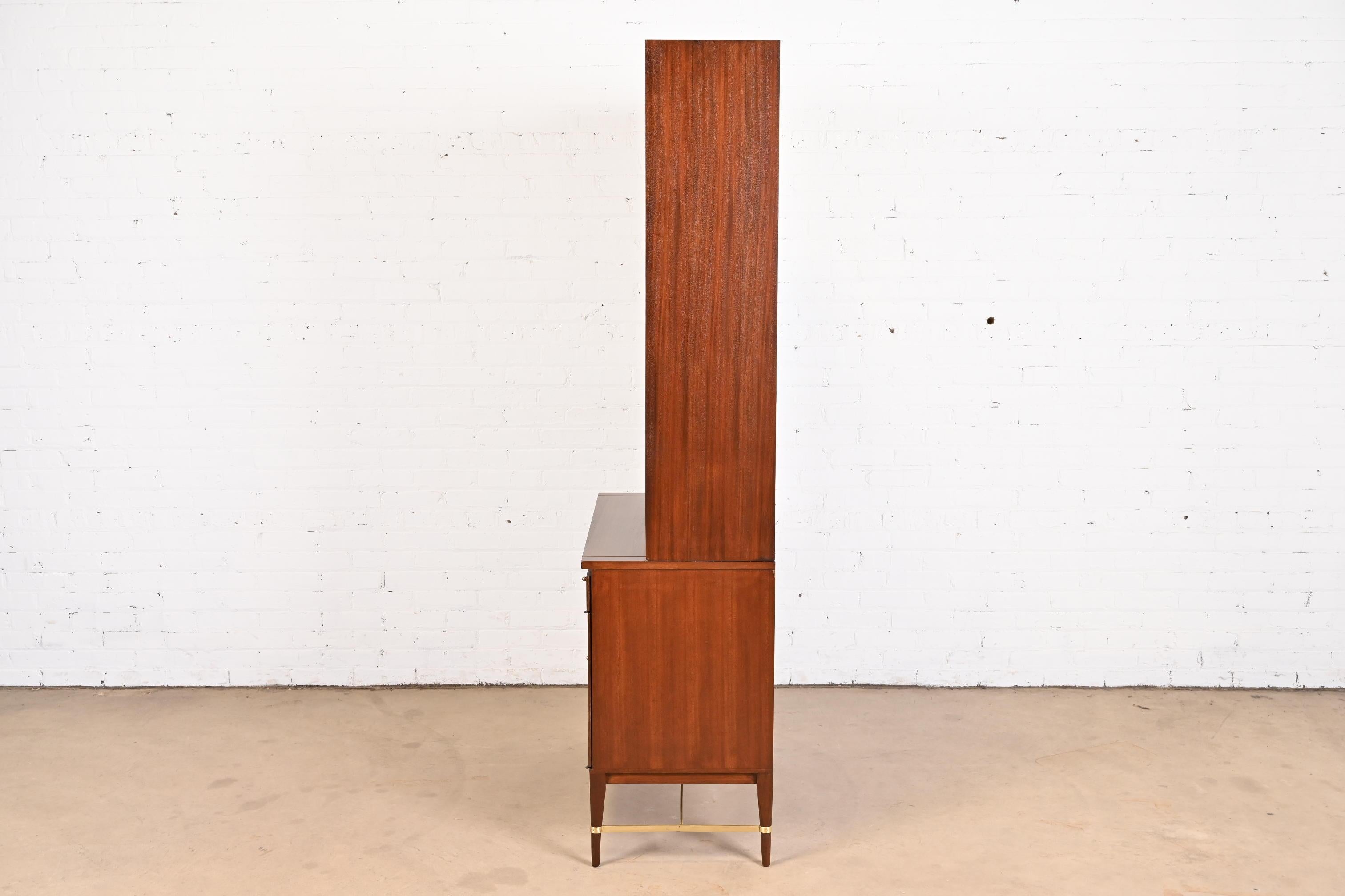 Paul McCobb Connoisseur Collection Mahogany Breakfront Bookcase or Bar Cabinet 5