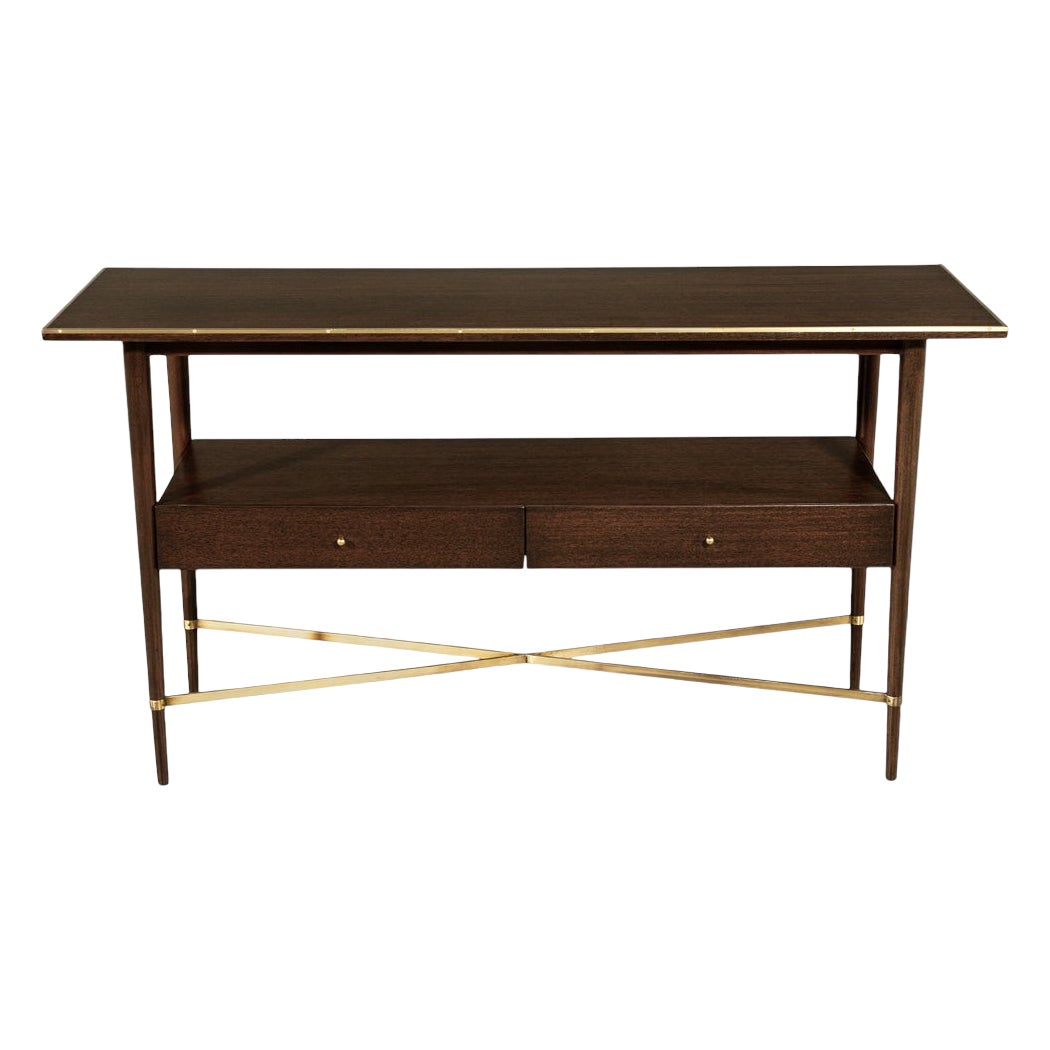 Paul McCobb Connoisseur Collection Walnut Console Table en venta