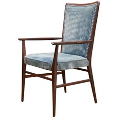 Paul McCobb Connoisseur Line Walnut Armchair Accent Chair Original Upholstery