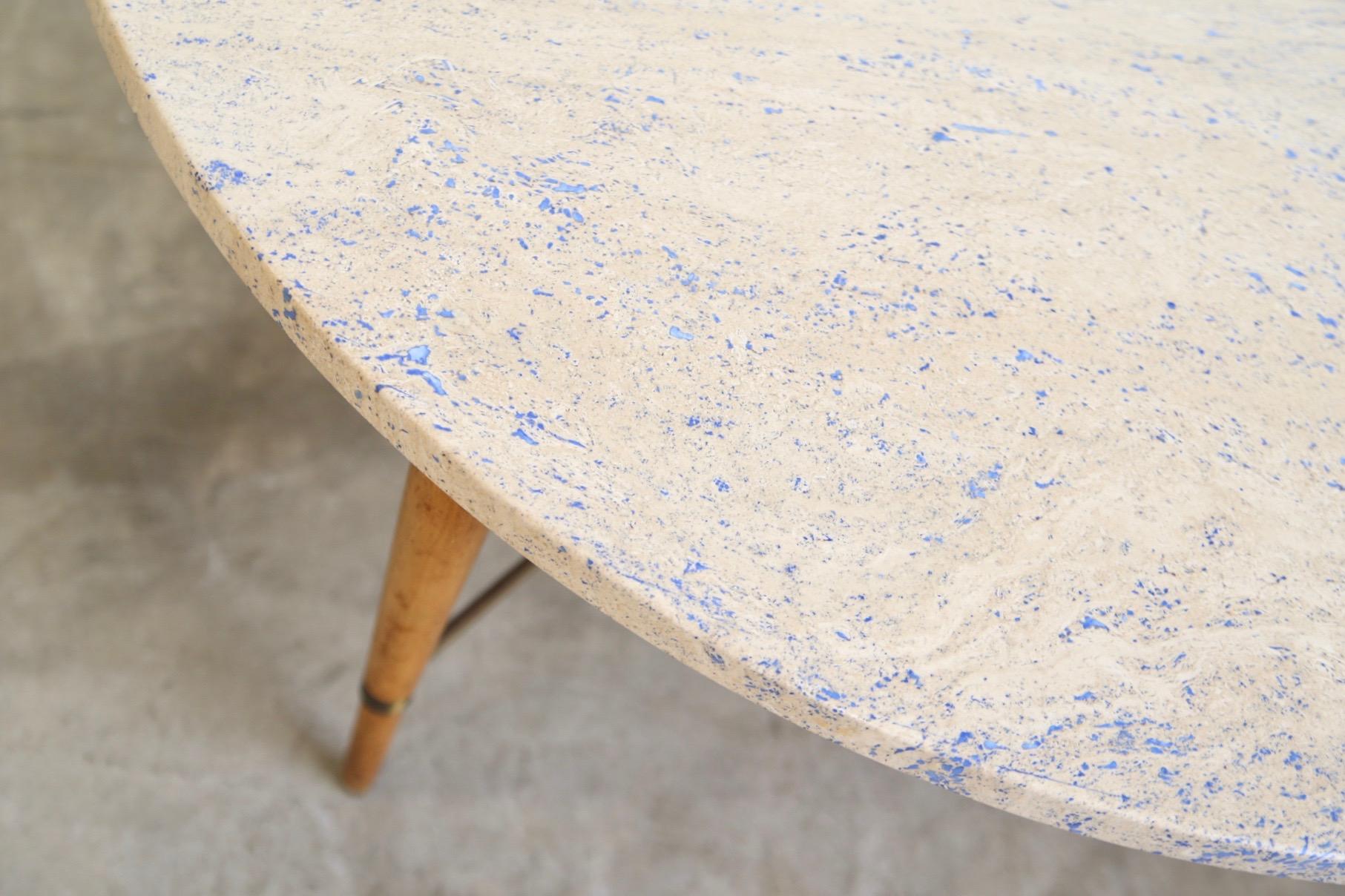 Paul McCobb Connoisseur Round Marble Coffee Table In Good Condition In St. Louis, MO