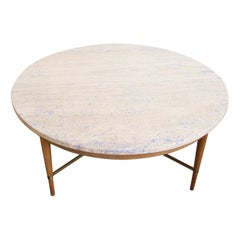 Paul McCobb Connoisseur Round Marble Coffee Table