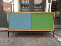 Paul McCobb Credenza with Multicolored Doors