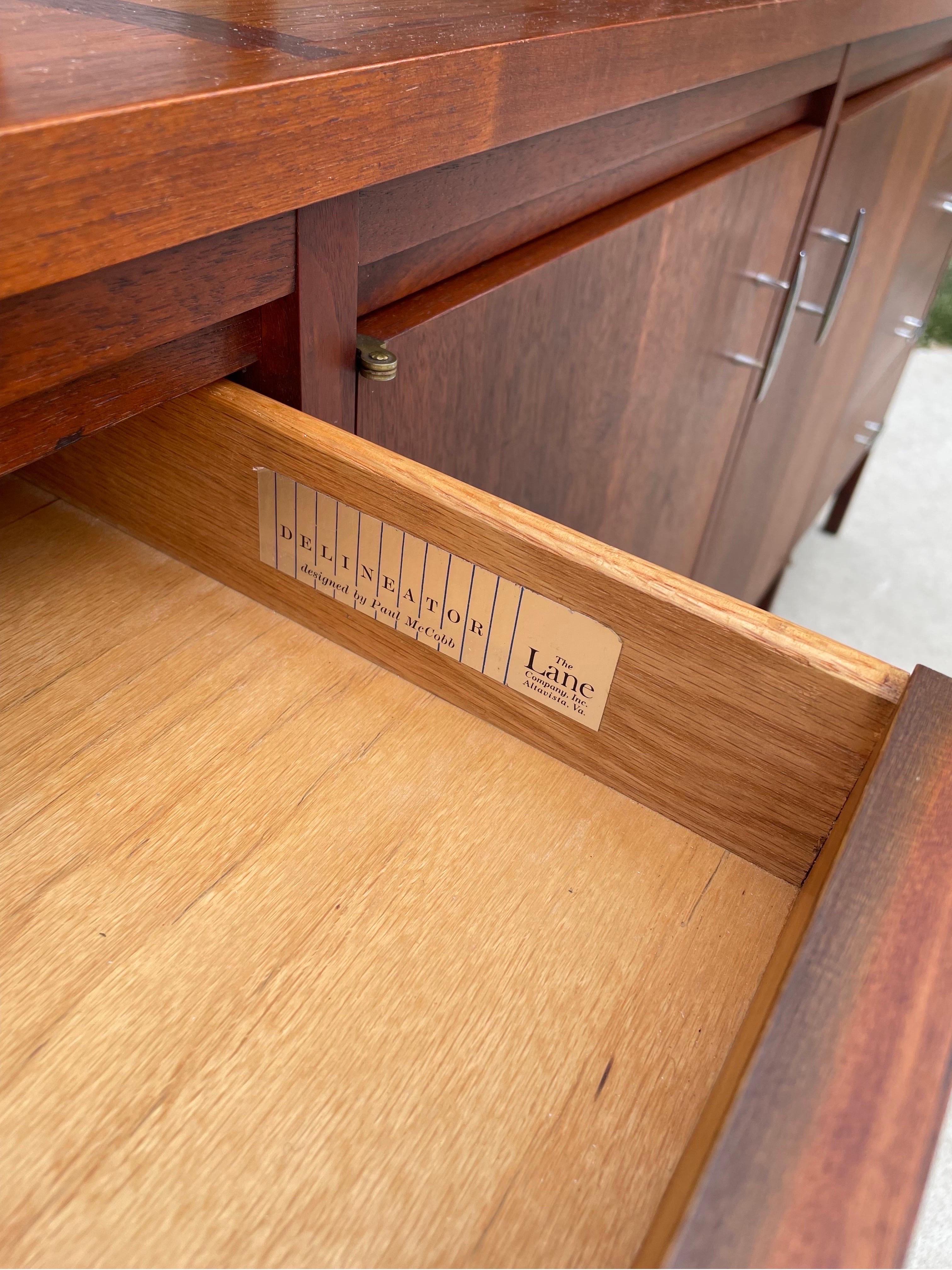 Paul McCobb Delineator for Lane Furniture Wall Unit In Good Condition In Philadelphia, PA