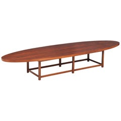 Paul McCobb "Delineator" Rosewood Surfboard Coffee Table for Lane