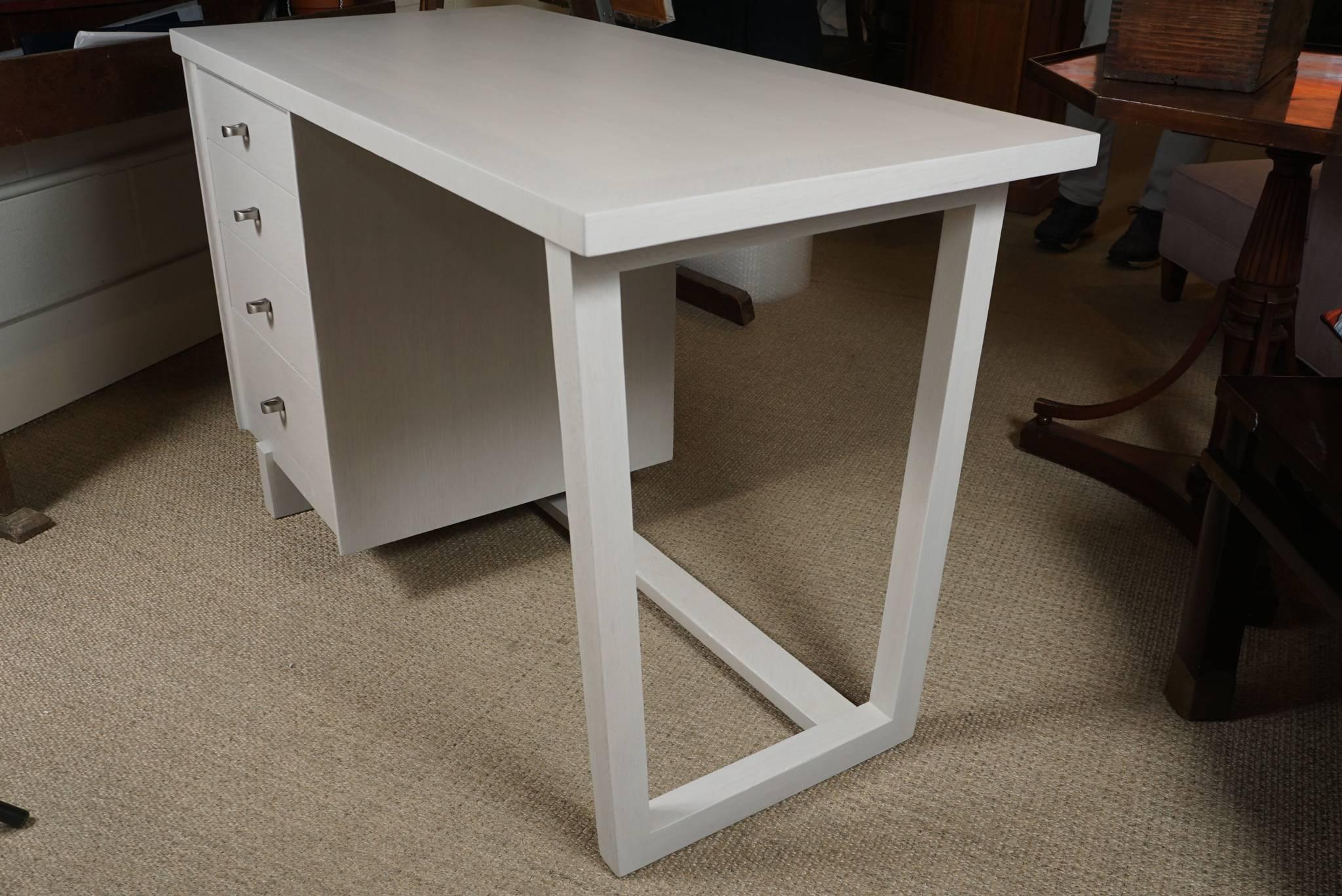 Paul McCobb Desk in a White Washed Finish For Sale 1