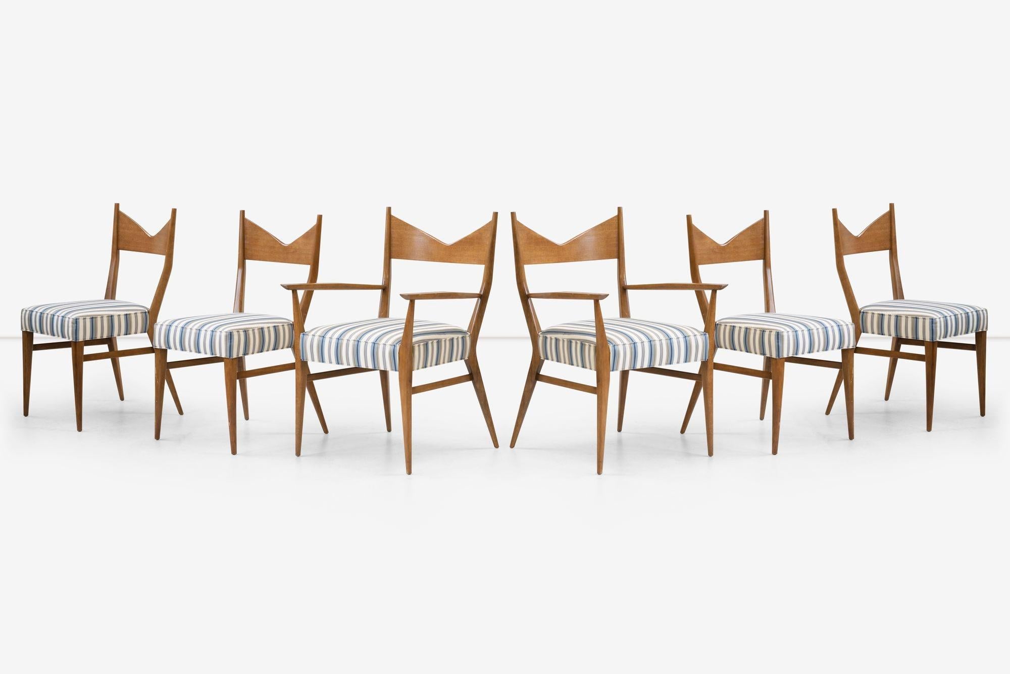 Appliqué Set di sei sedie da pranzo Paul McCobb per Directional in vendita