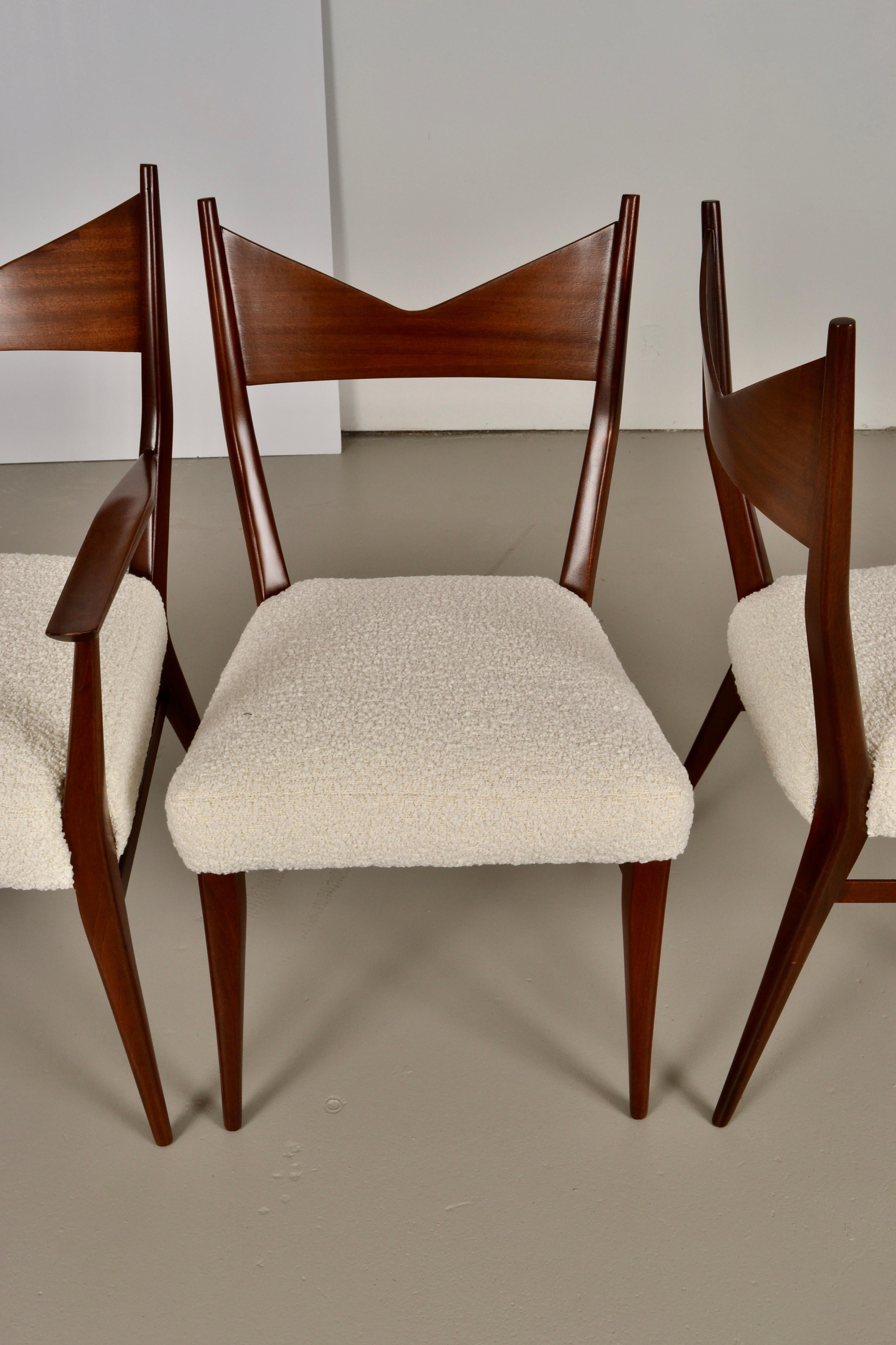 Mid-20th Century Paul McCobb Dining Chairs, Set of Six, Fully Restored For Sale