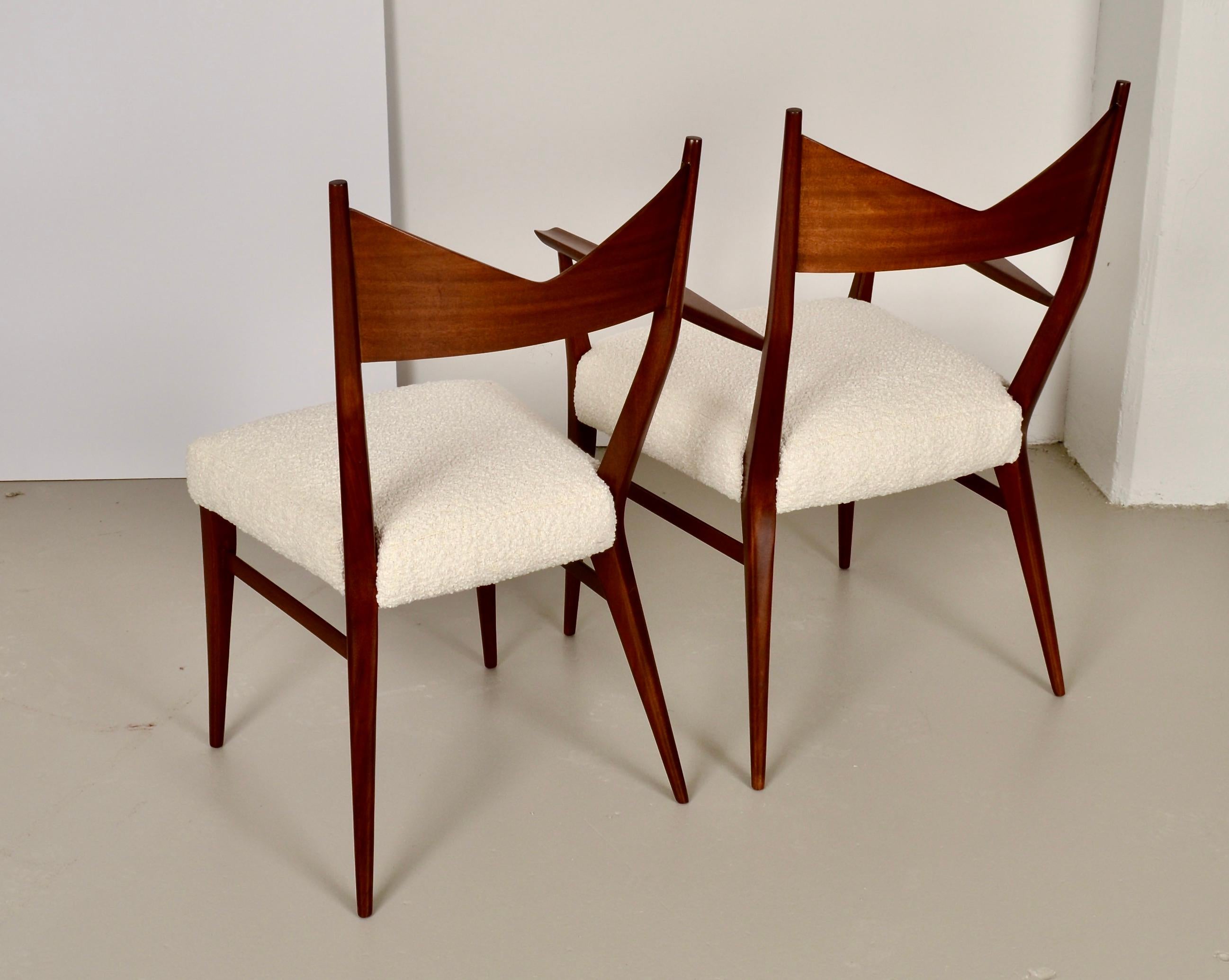 Walnut Paul McCobb Dining Chairs, Set of Six, Fully Restored For Sale