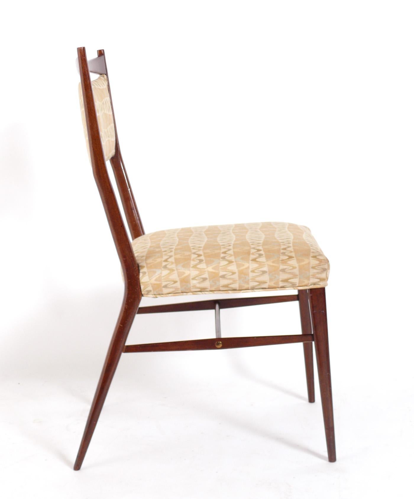Mid-Century Modern Paul McCobb Dining Chairs Set of Six Refinished & Reupholstered  For Sale