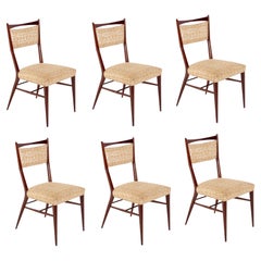 Paul McCobb Dining Chairs Set of Six Refinished & Reupholstered