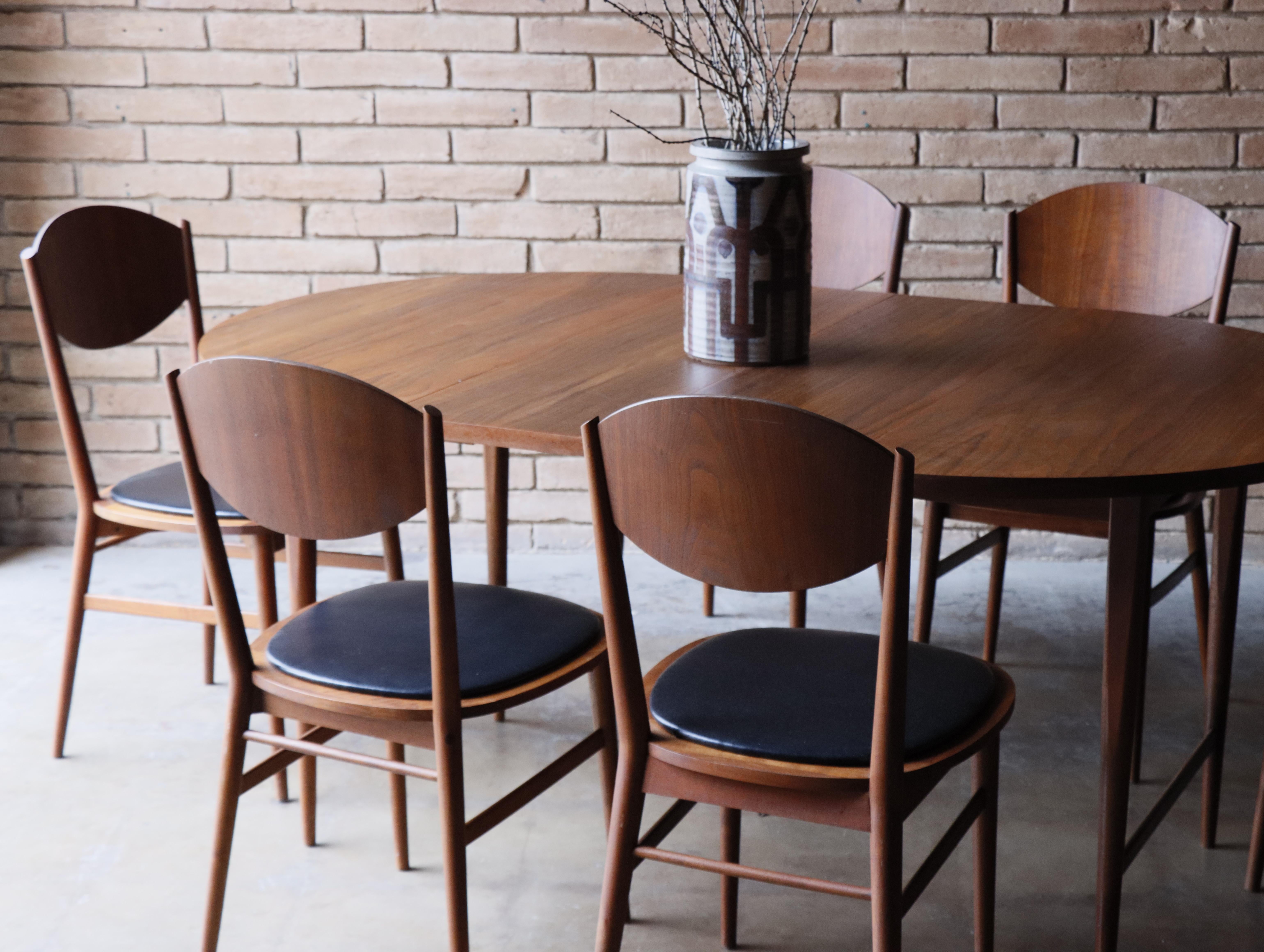Mid-Century moderno Set da pranzo Paul McCobb, Design americano, Noce, Metà secolo, Lane's in vendita