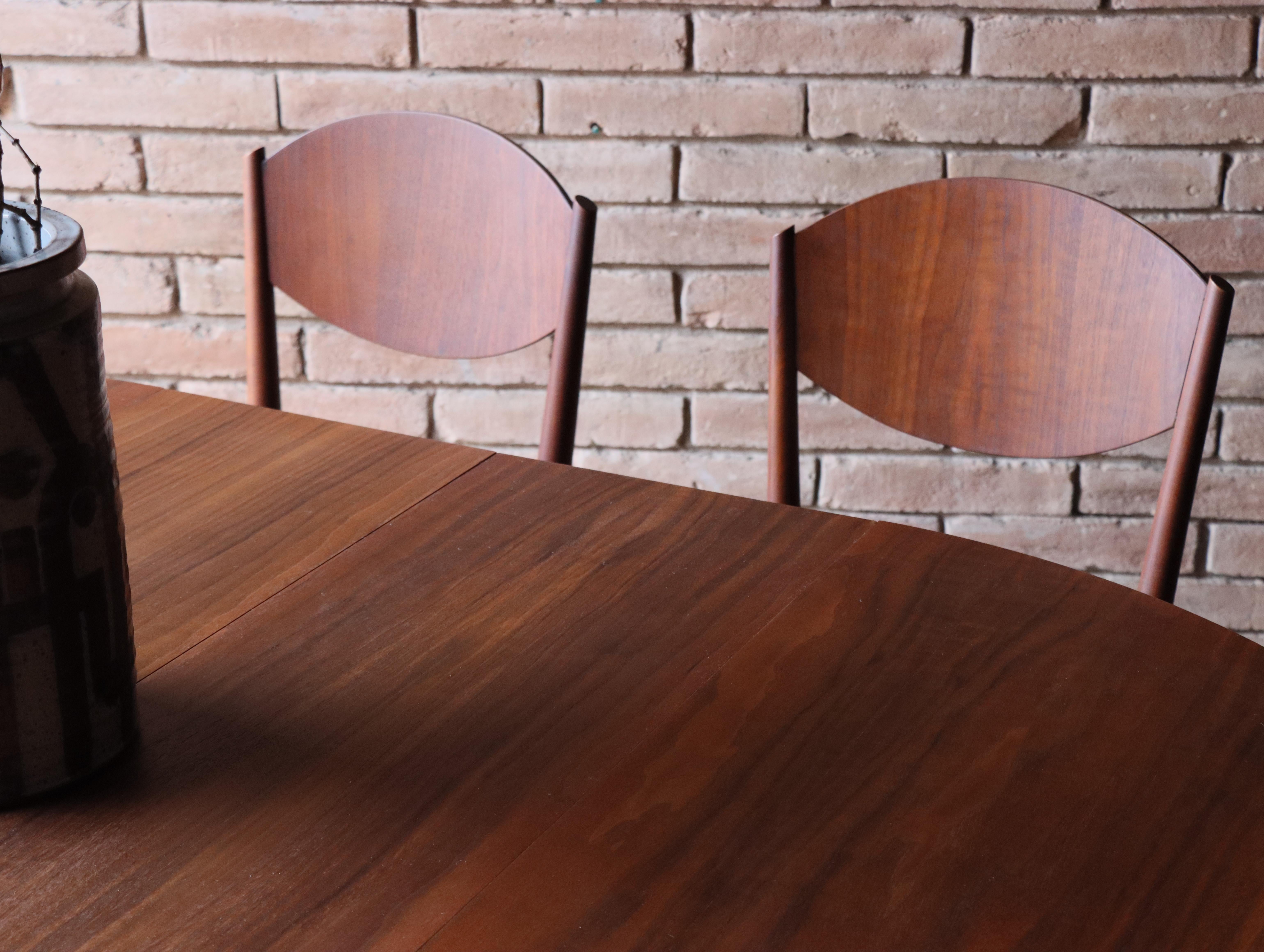Fatto a mano Set da pranzo Paul McCobb, Design americano, Noce, Metà secolo, Lane's in vendita