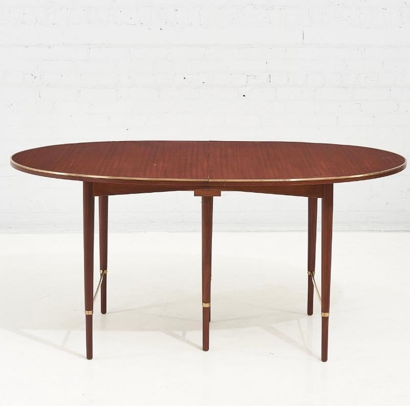 Brass Paul McCobb Dining Table 6 Leaves Connoisseur Collection, 1960