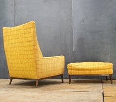 Paul McCobb Directional Nº 314 Wingback Lounge Chair Ottoman Mid-Century Retro