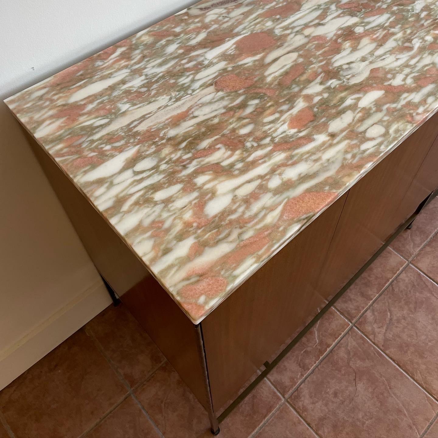 Mid-20th Century Paul McCobb Directional Marble-Top Credenza For Sale