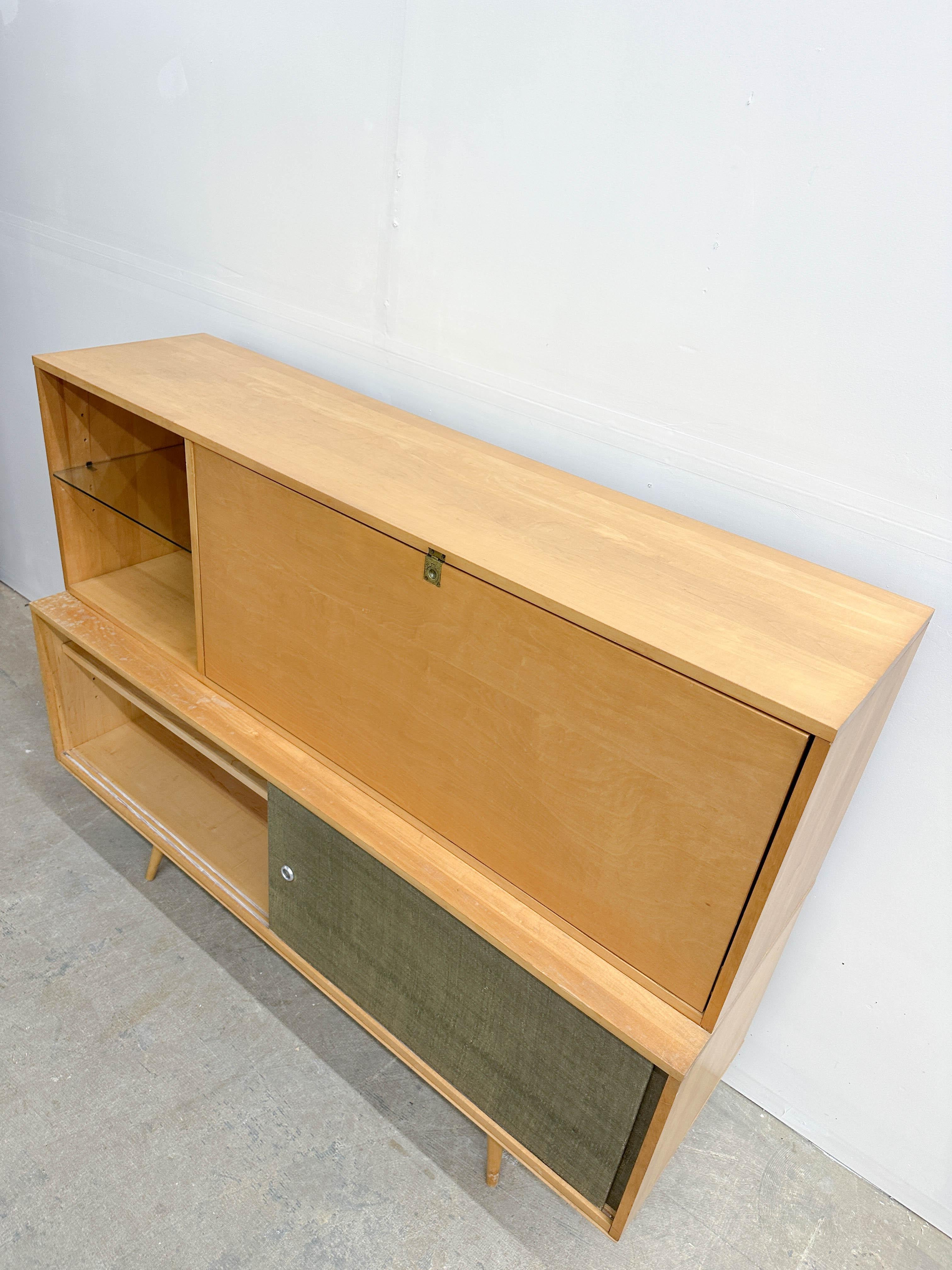 Escritorio abatible y Credenza Paul McCobb para Winchendon en venta 5