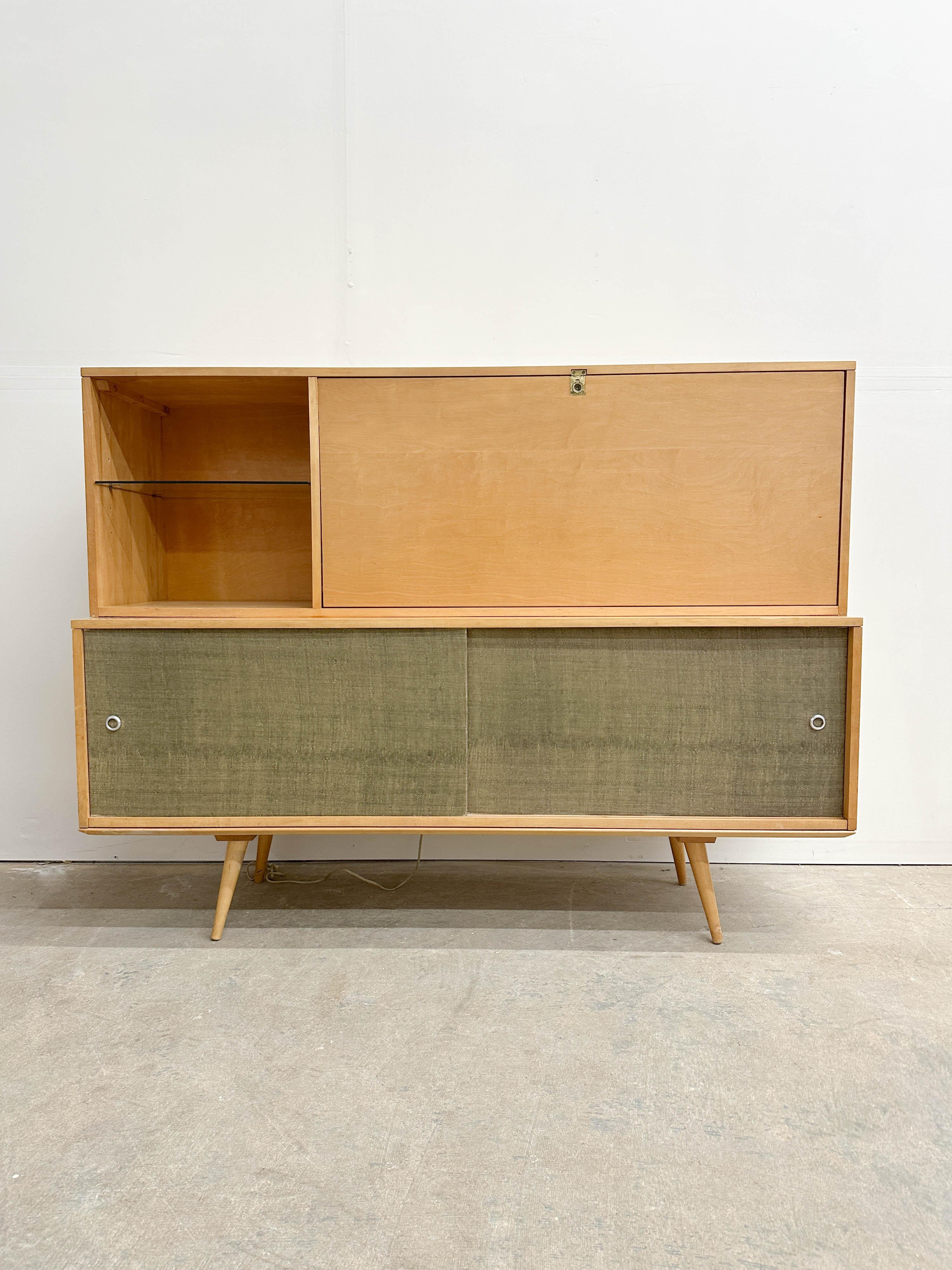 Escritorio abatible y Credenza Paul McCobb para Winchendon Moderno de mediados de siglo en venta