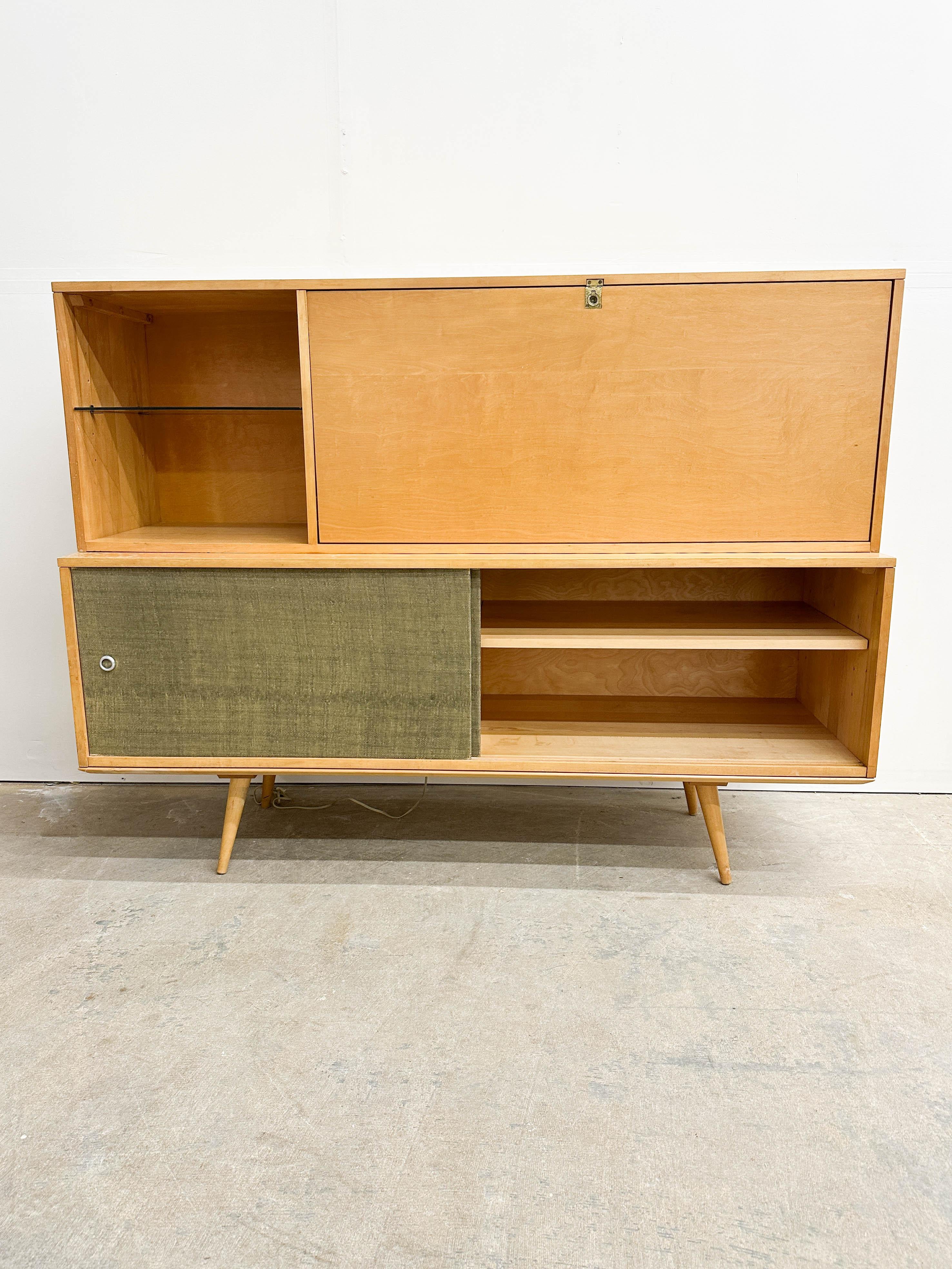 Escritorio abatible y Credenza Paul McCobb para Winchendon en venta 1