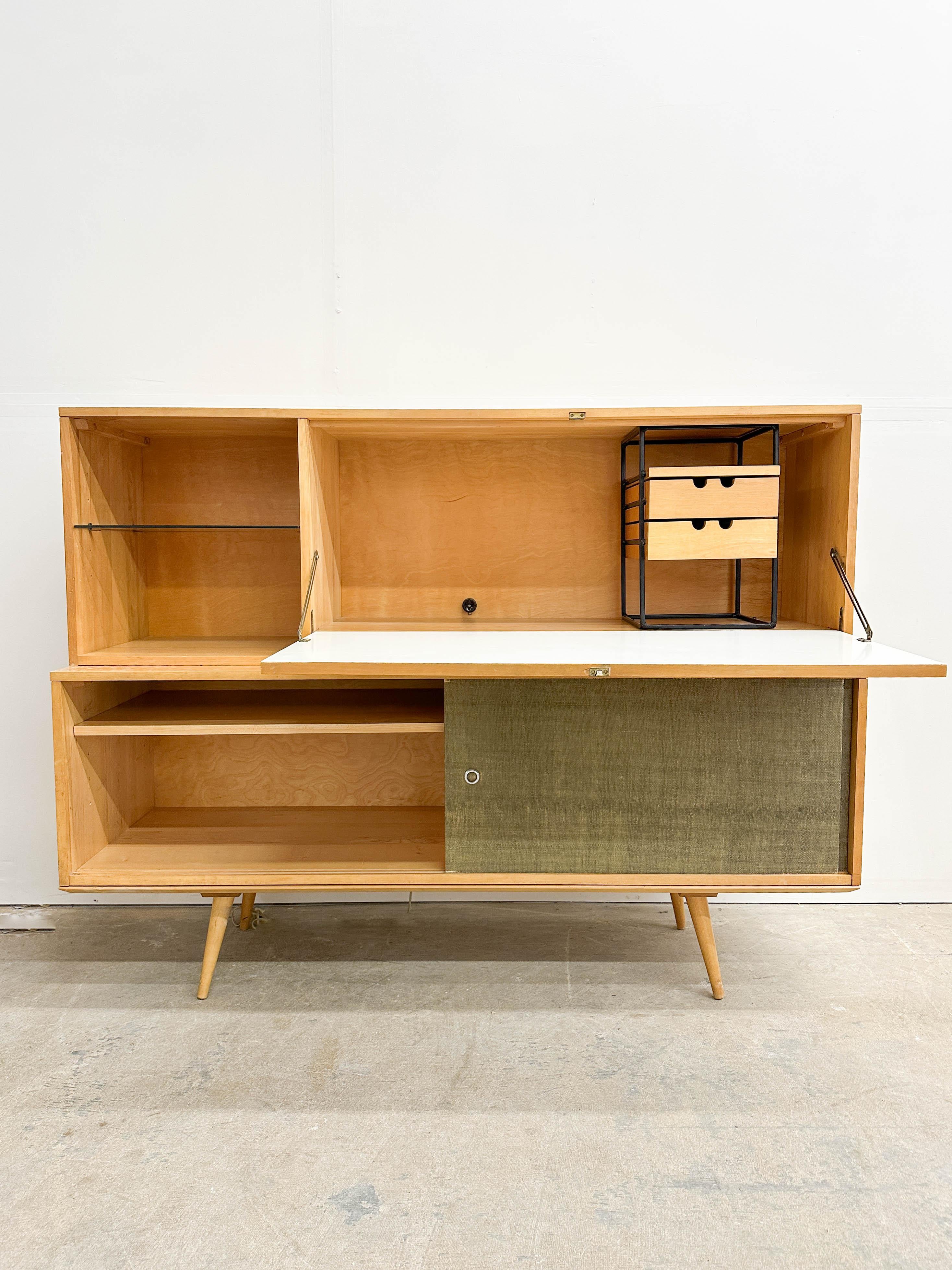 Escritorio abatible y Credenza Paul McCobb para Winchendon en venta 2