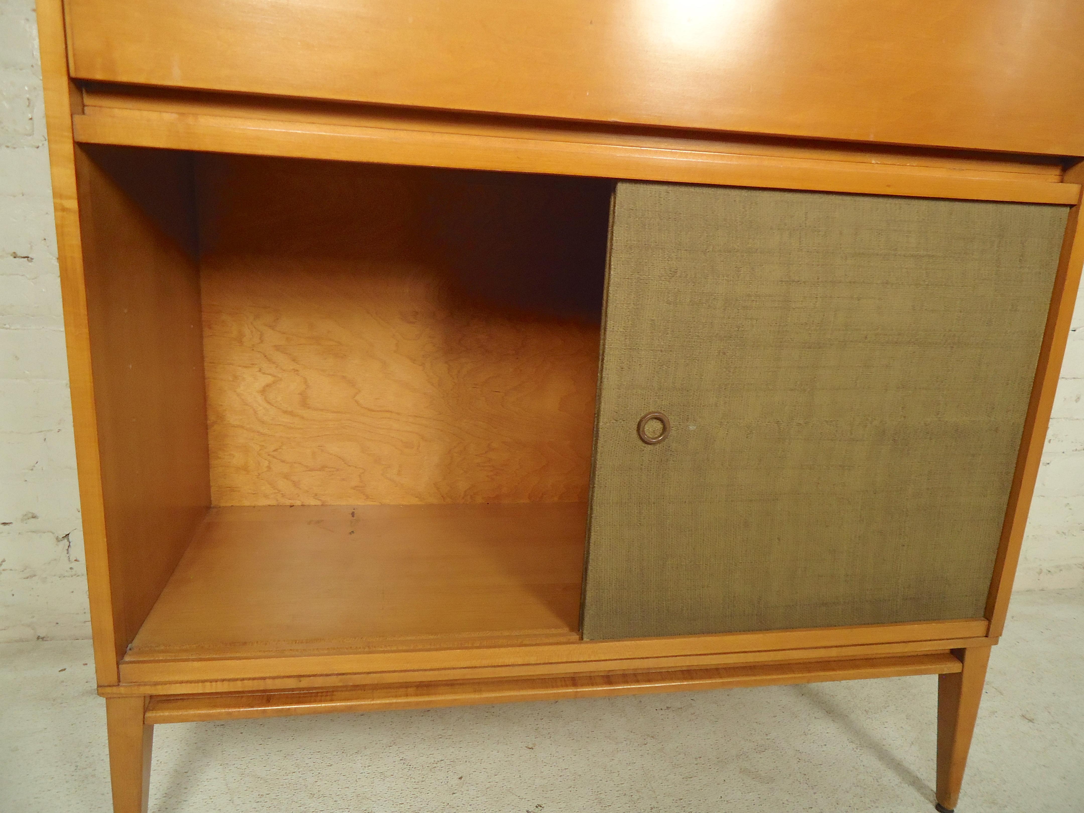 Wood Paul McCobb Drop Front Cabinet