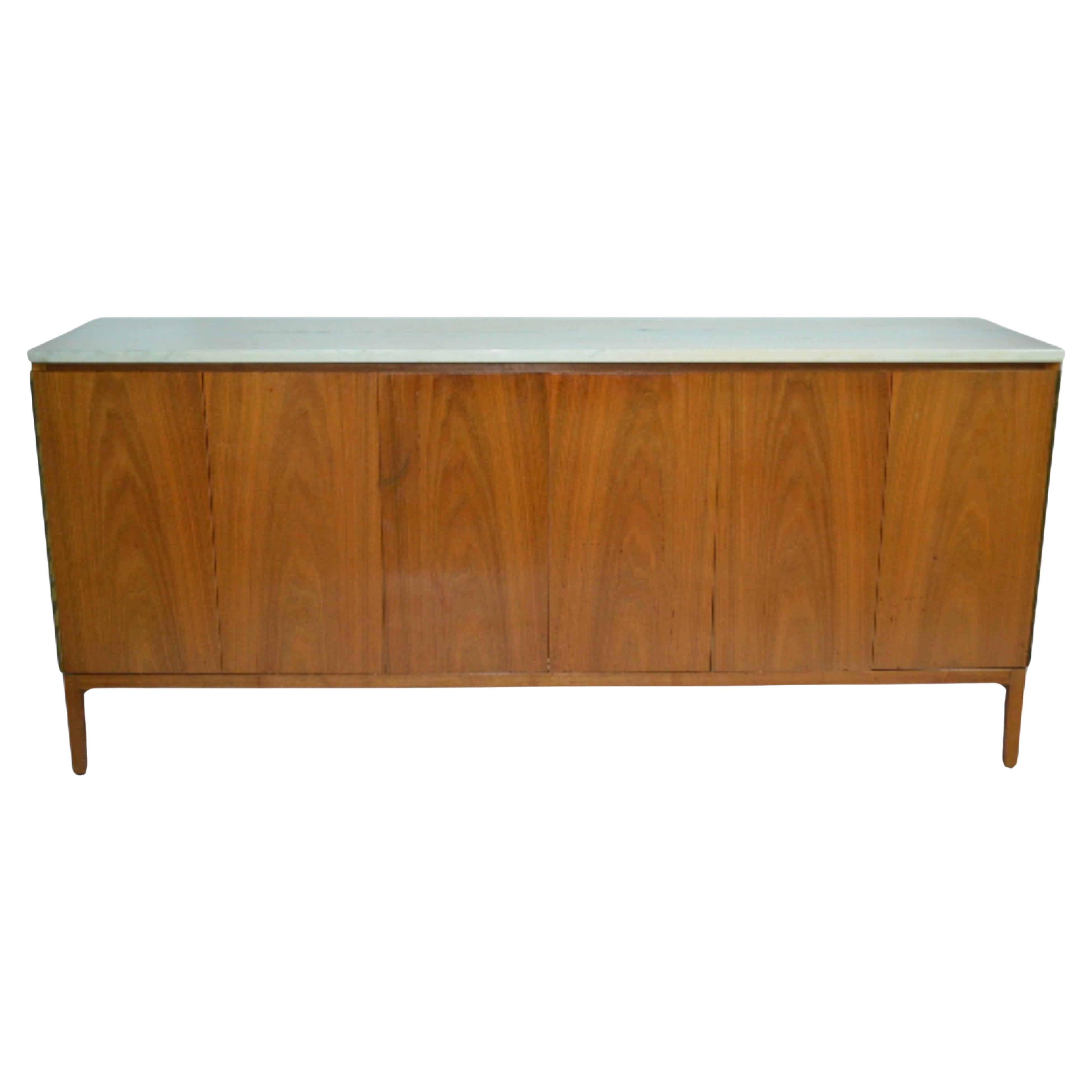 Comò a otto cassetti con piano in marmo di Paul McCobb per Calvin Furniture, anni '50